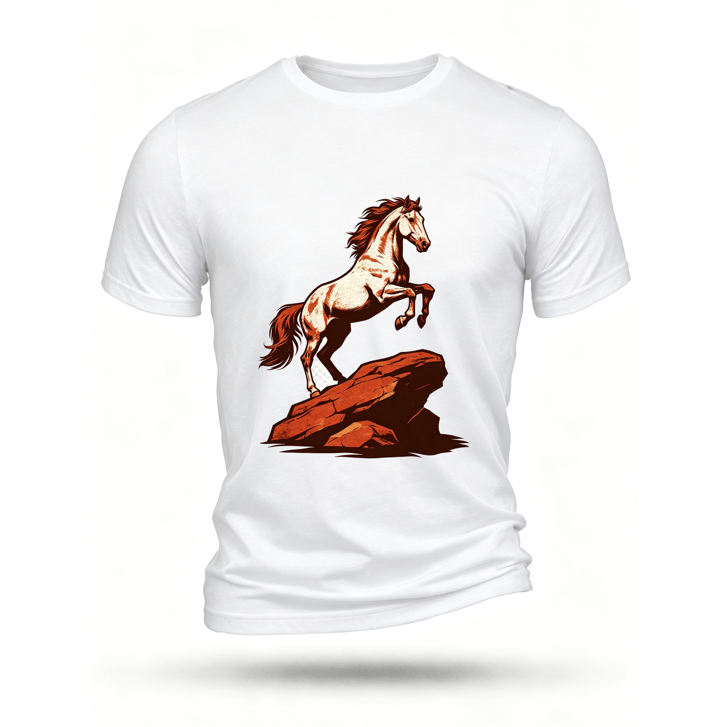 White T-shirt, front print