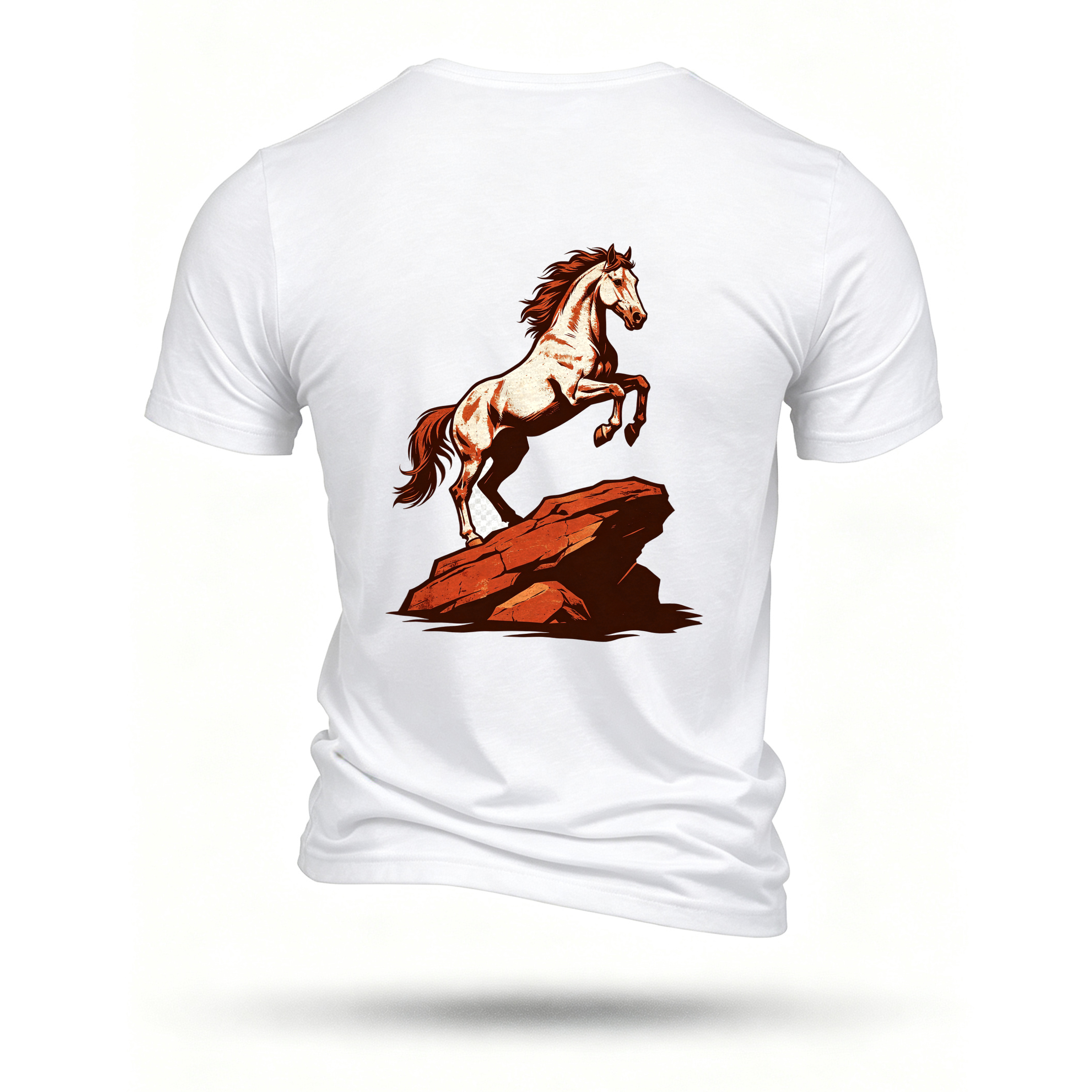 White T-shirt, back print