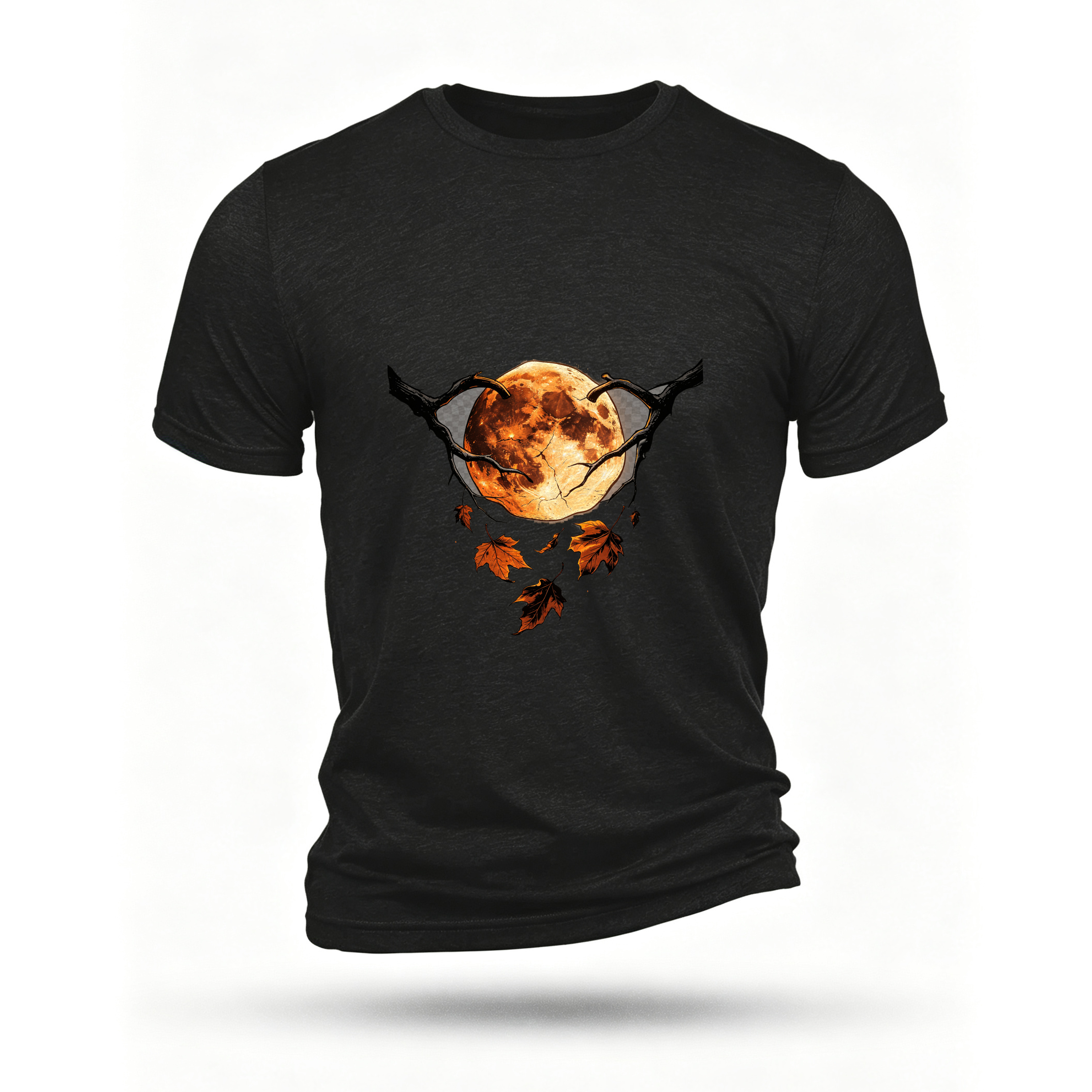 Black T-shirt, front print