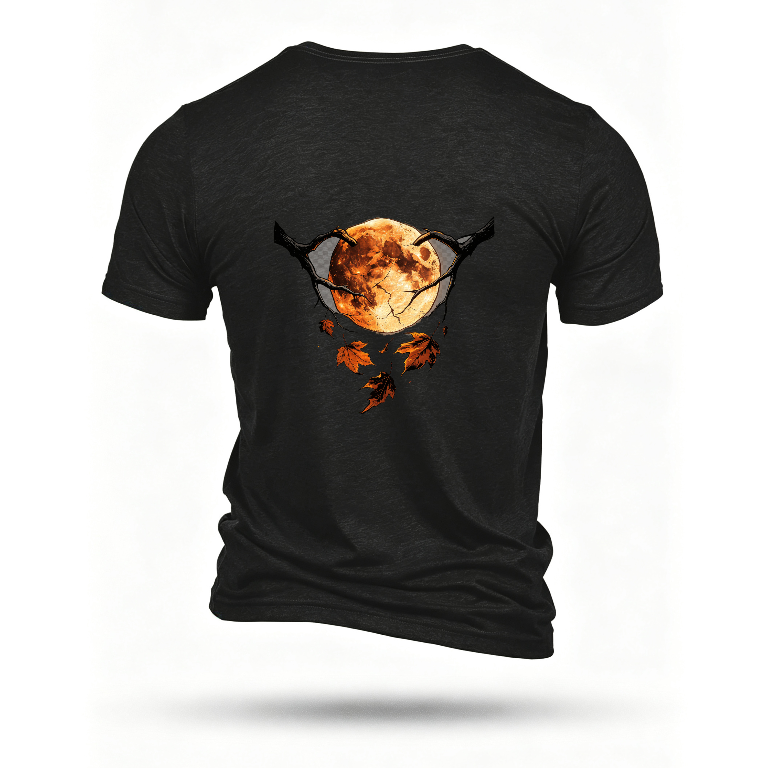 Black T-shirt, back print