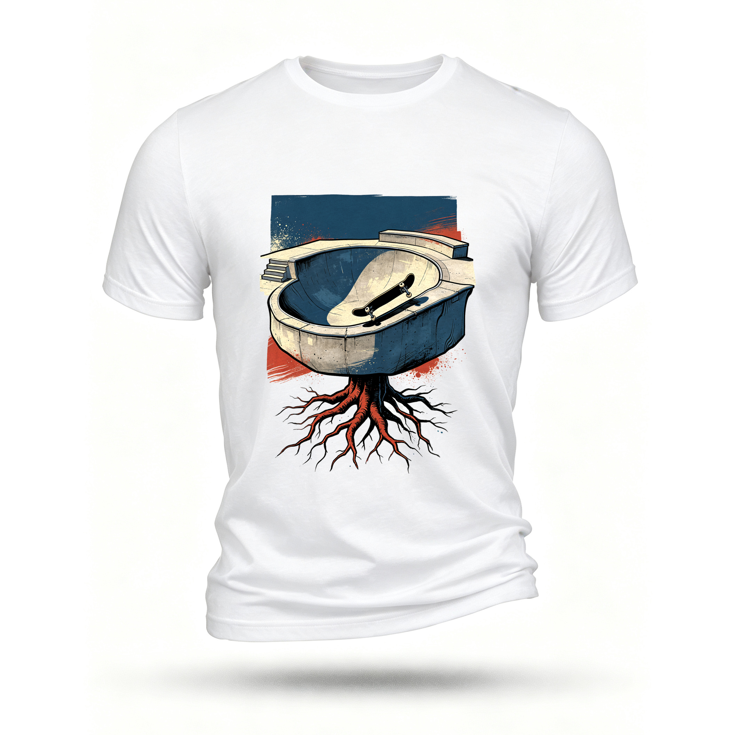 White T-shirt, front print