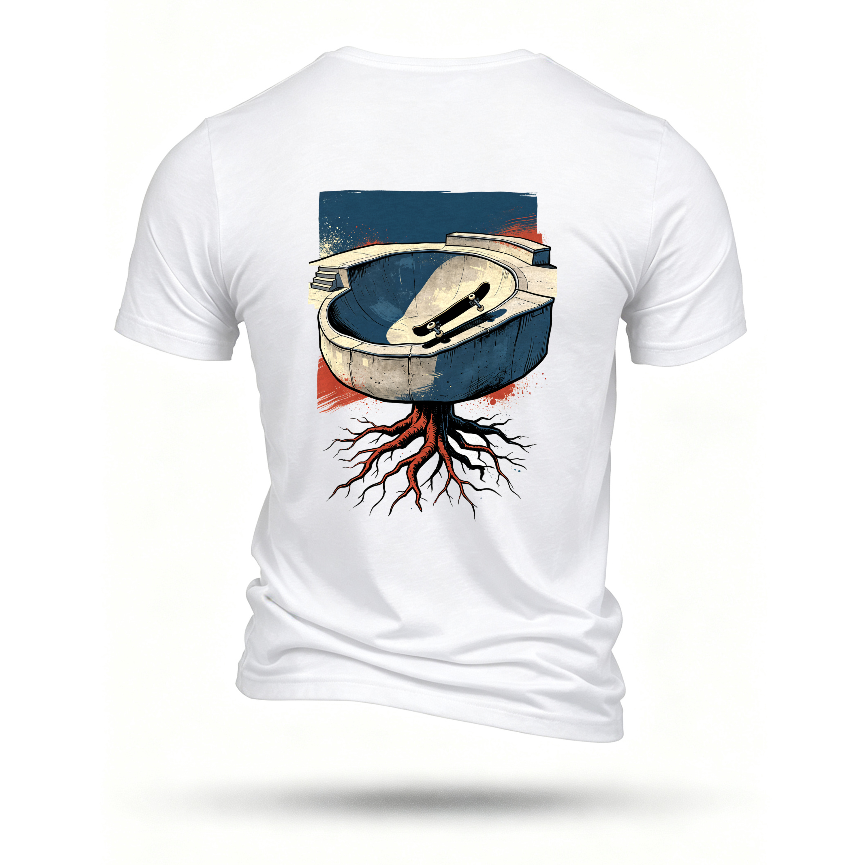 White T-shirt, back print