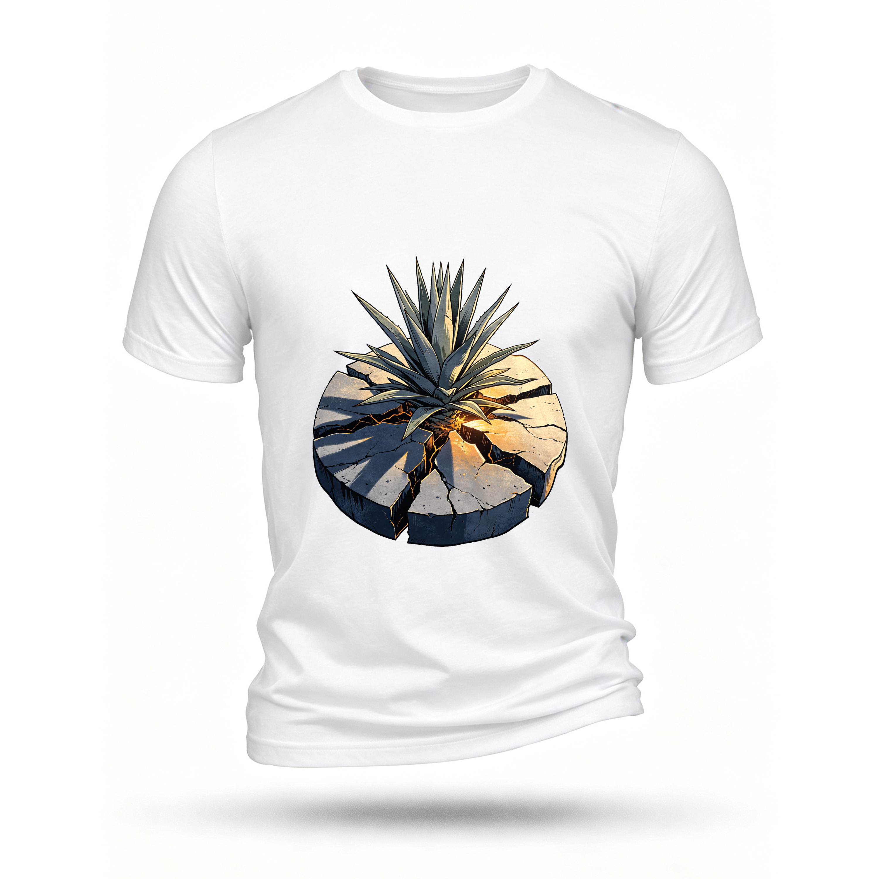 White T-shirt, front print