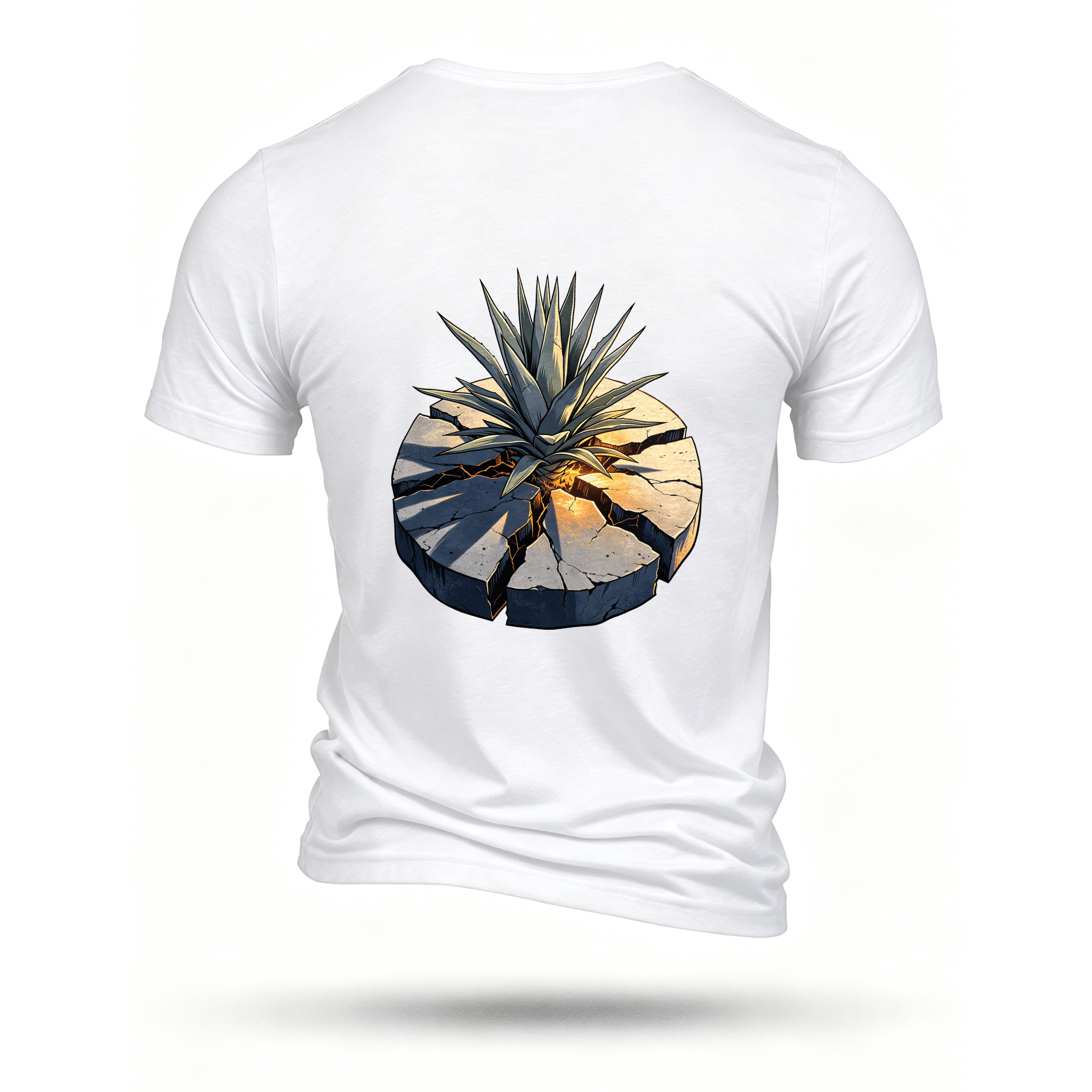 White T-shirt, back print