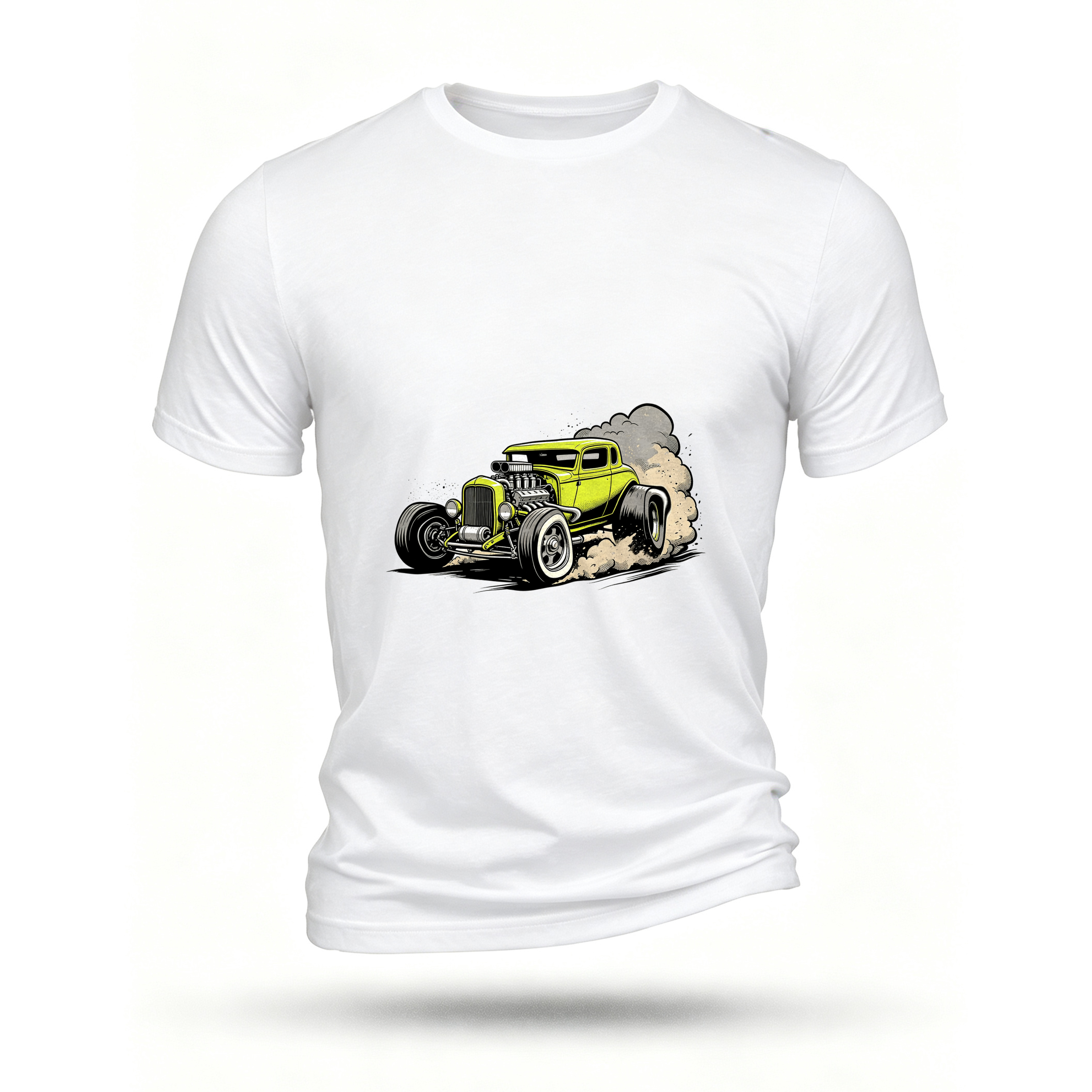 White T-shirt, front print