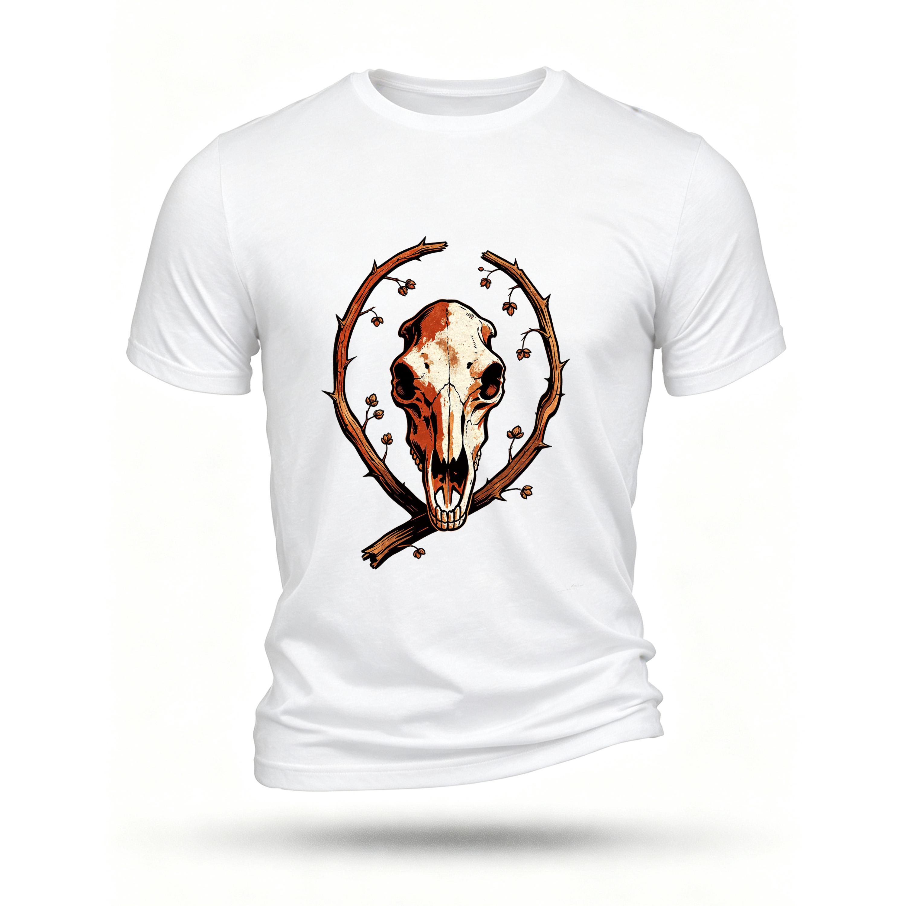White T-shirt, front print
