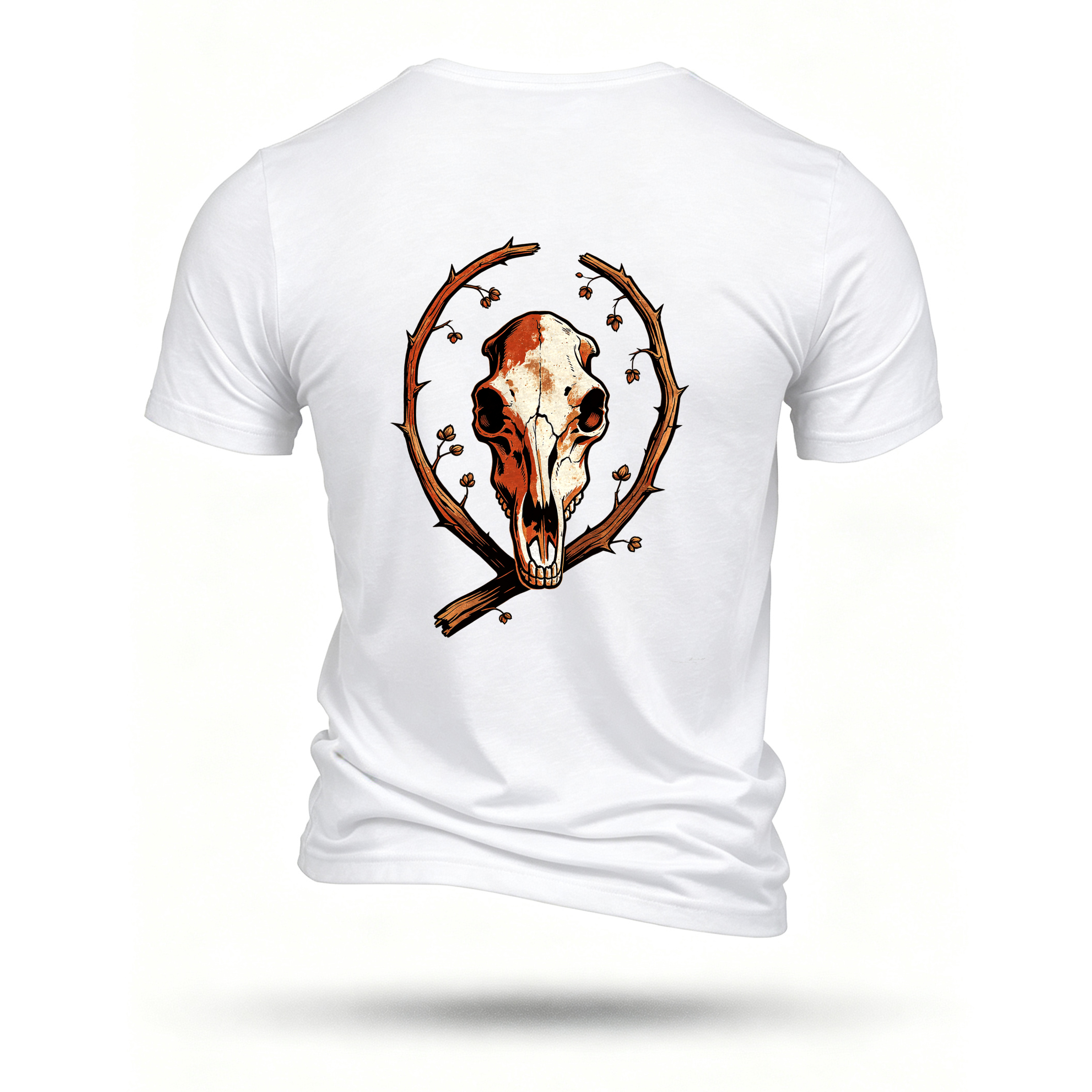 White T-shirt, back print