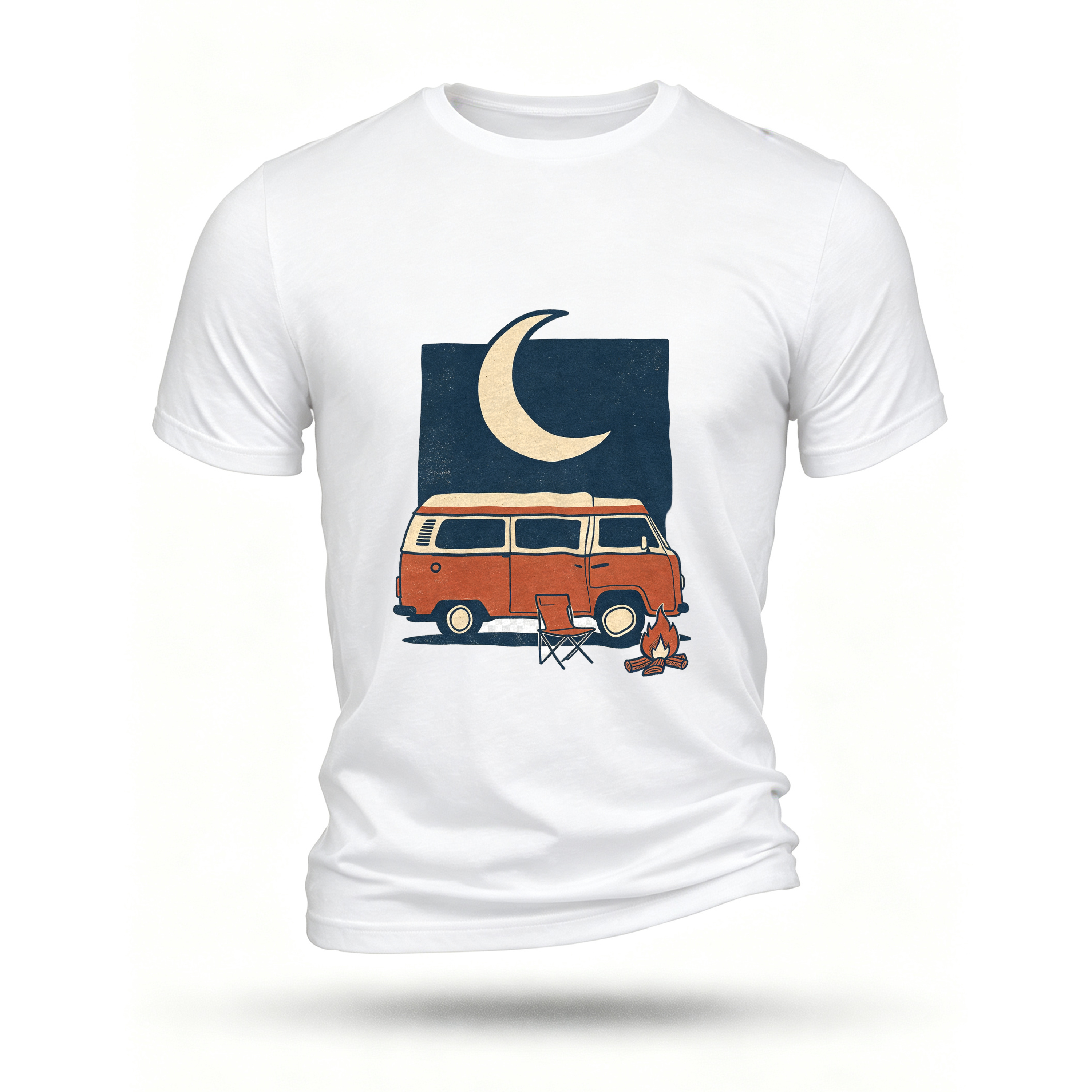 White T-shirt, front print