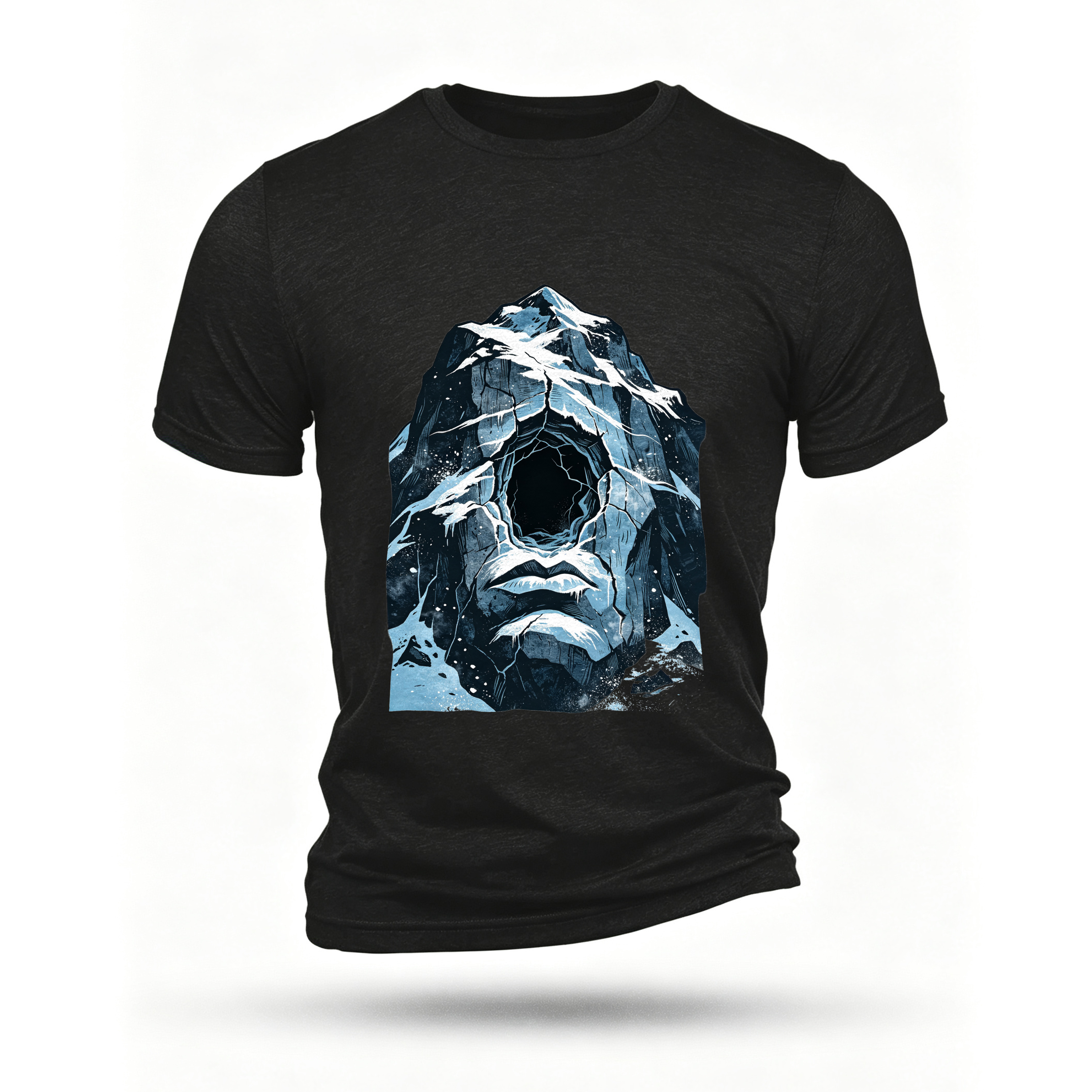 Black T-shirt, front print