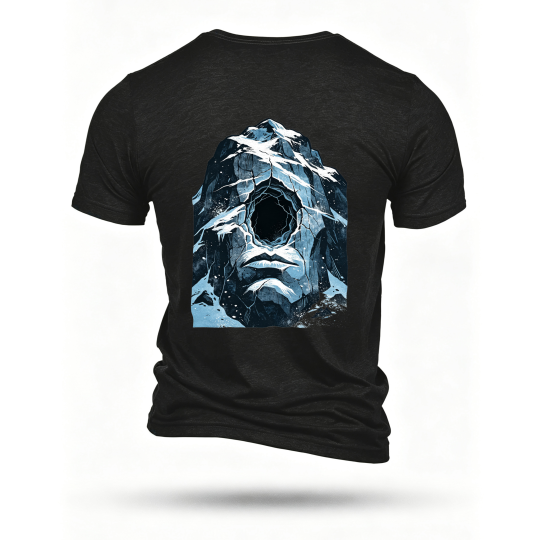 Black T-shirt, back print