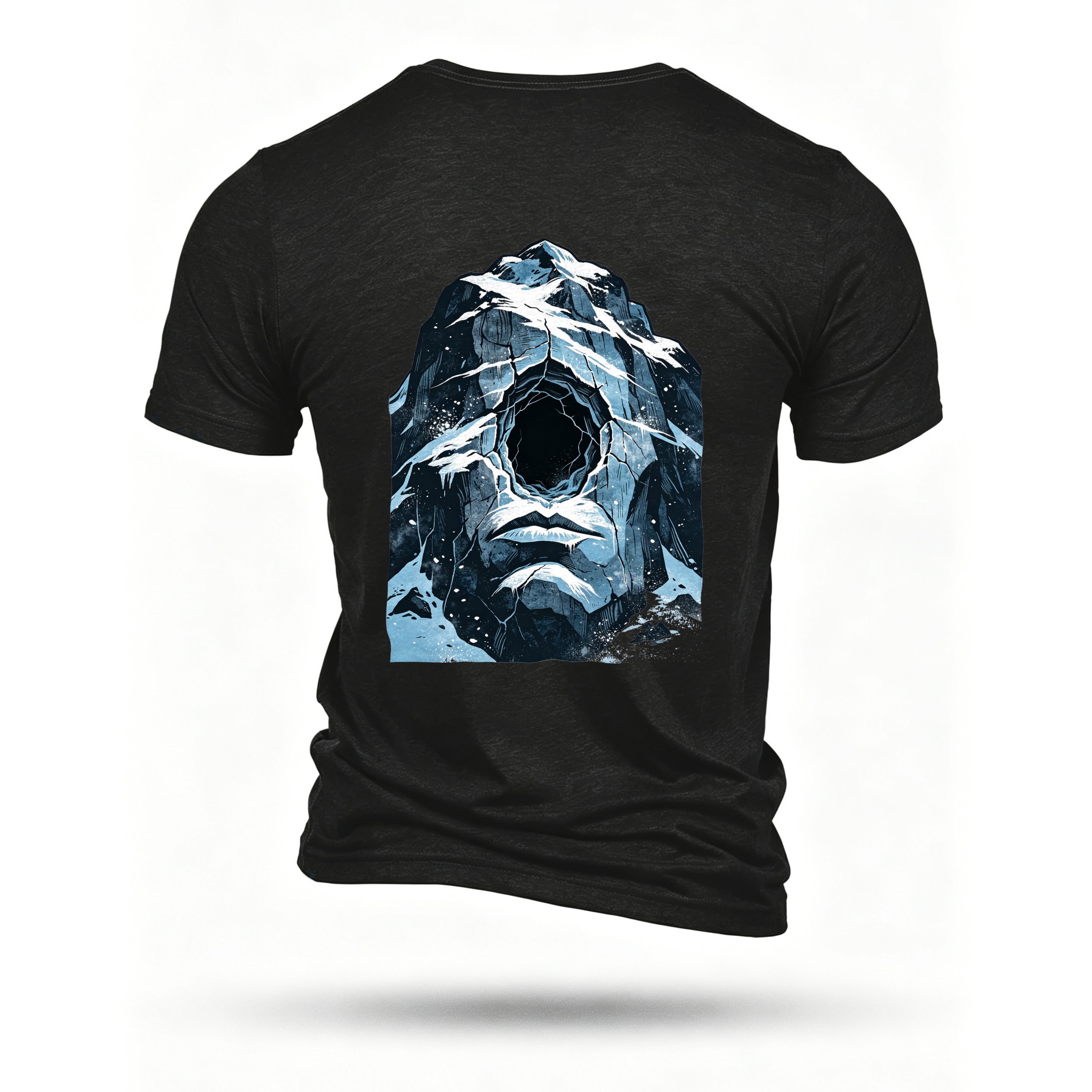 Black T-shirt, back print