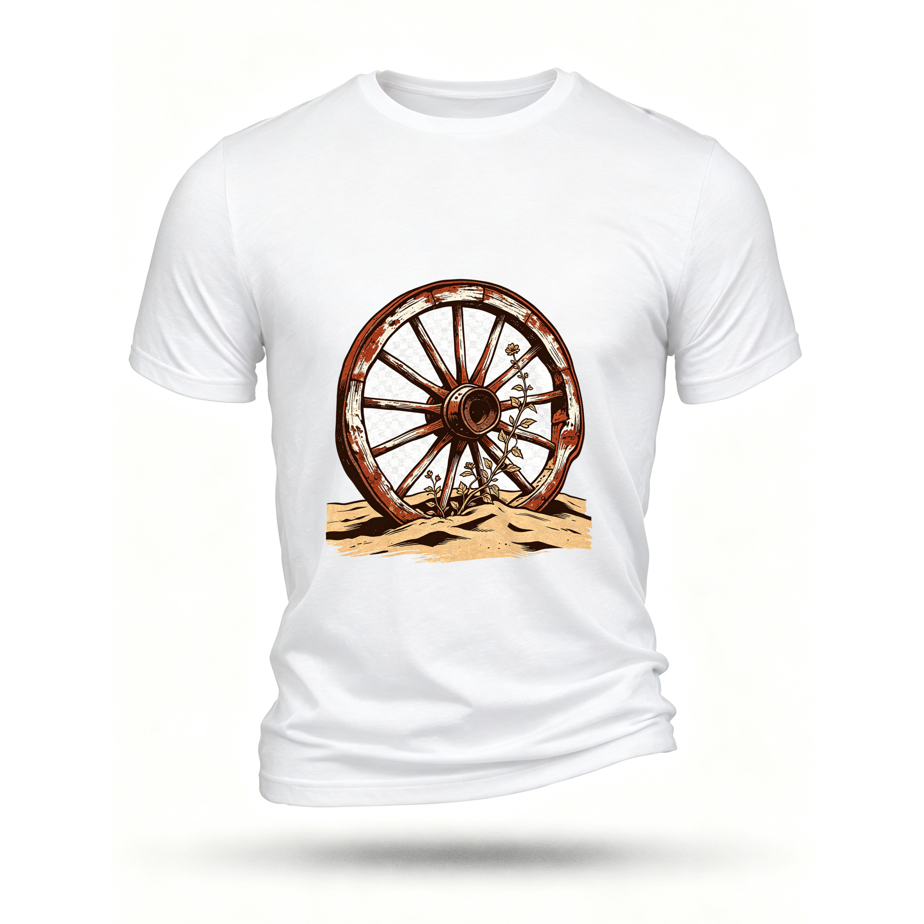 White T-shirt, front print