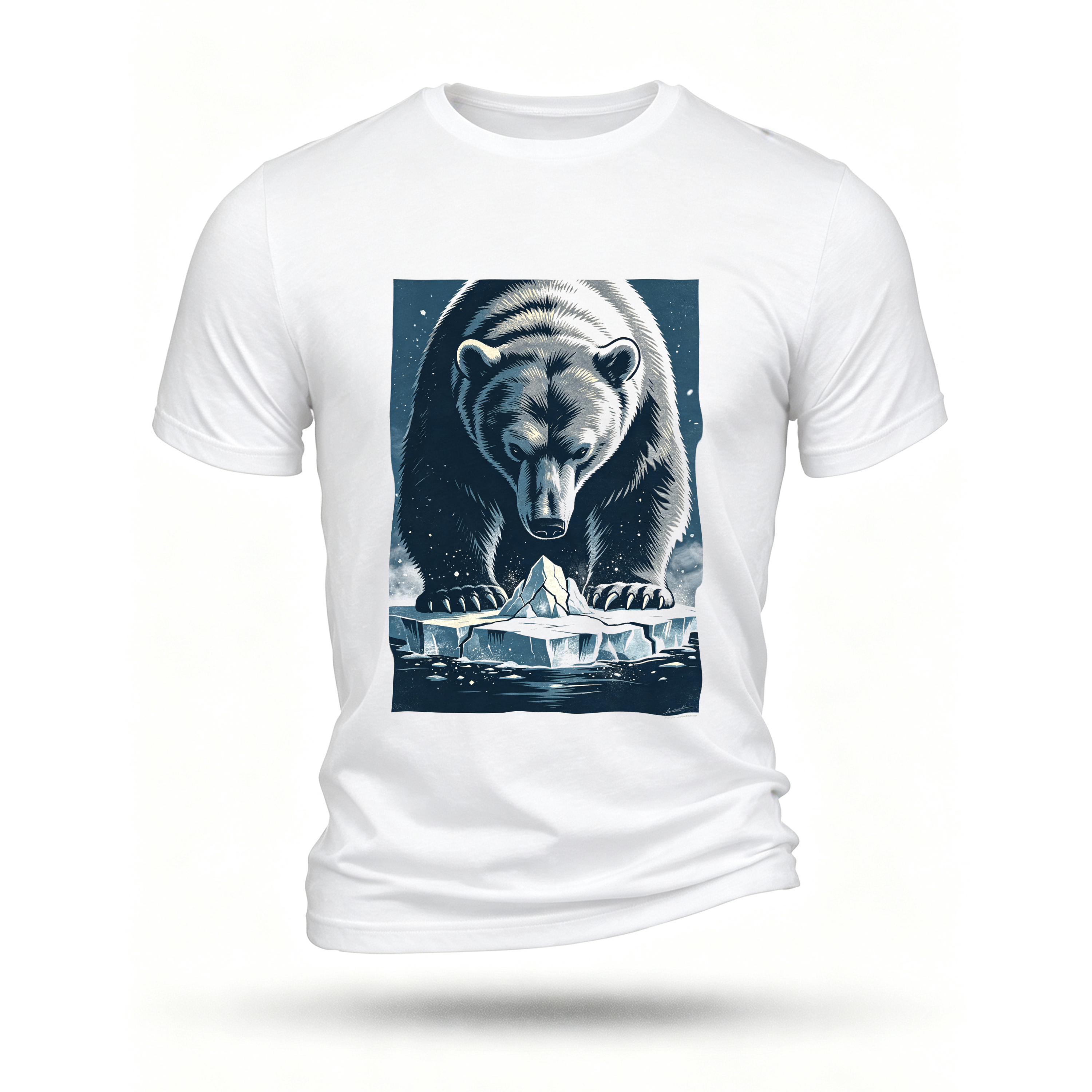 White T-shirt, front print