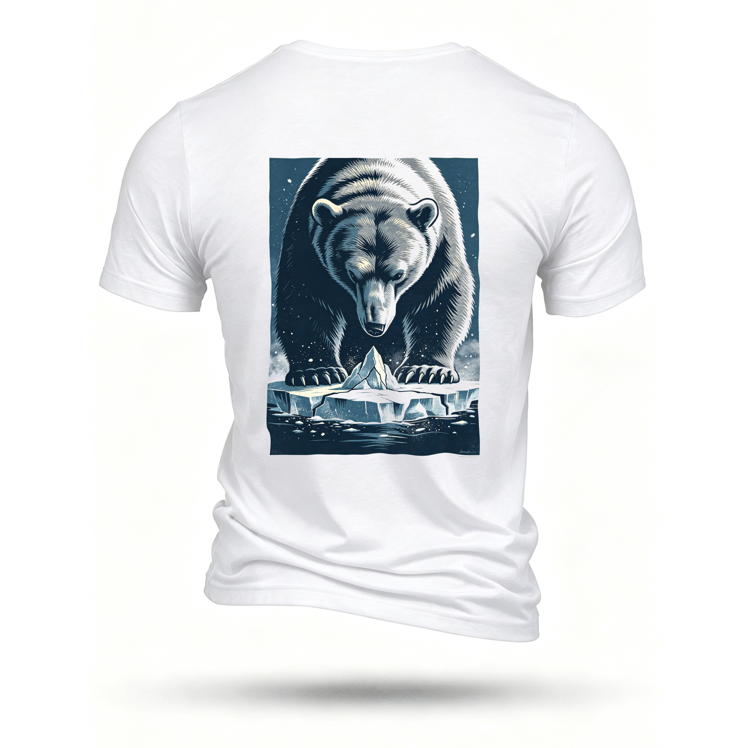 White T-shirt, back print