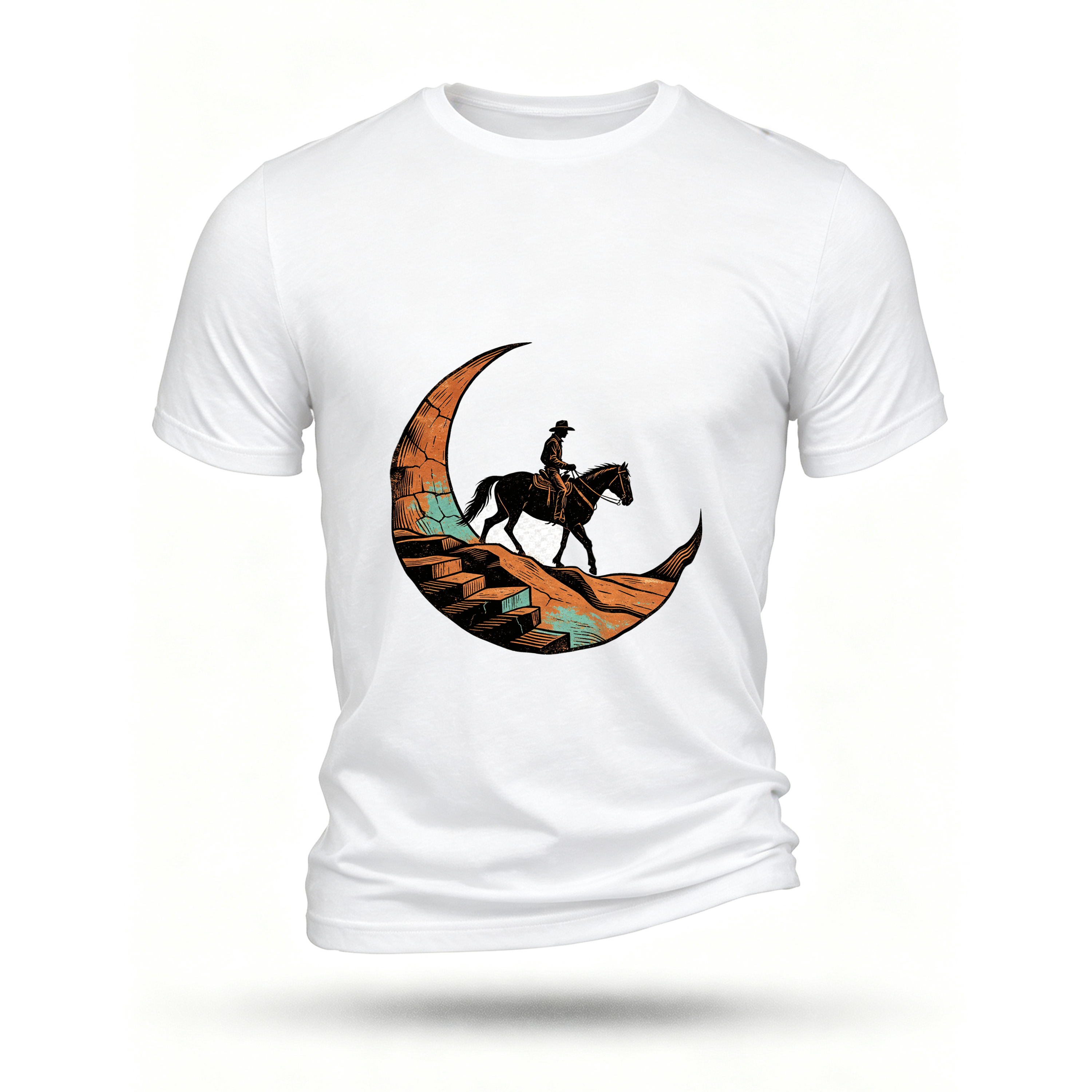 White T-shirt, front print