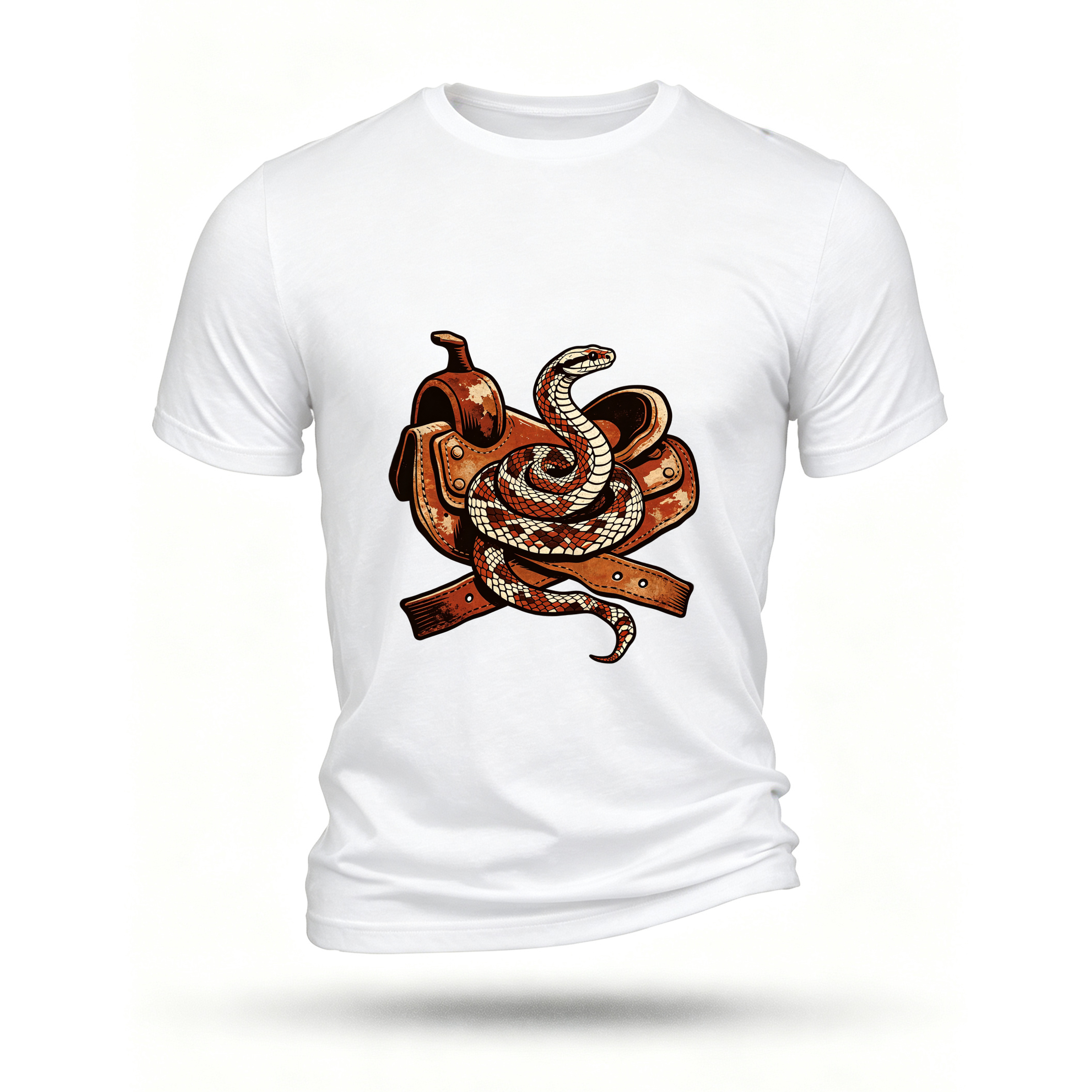 White T-shirt, front print