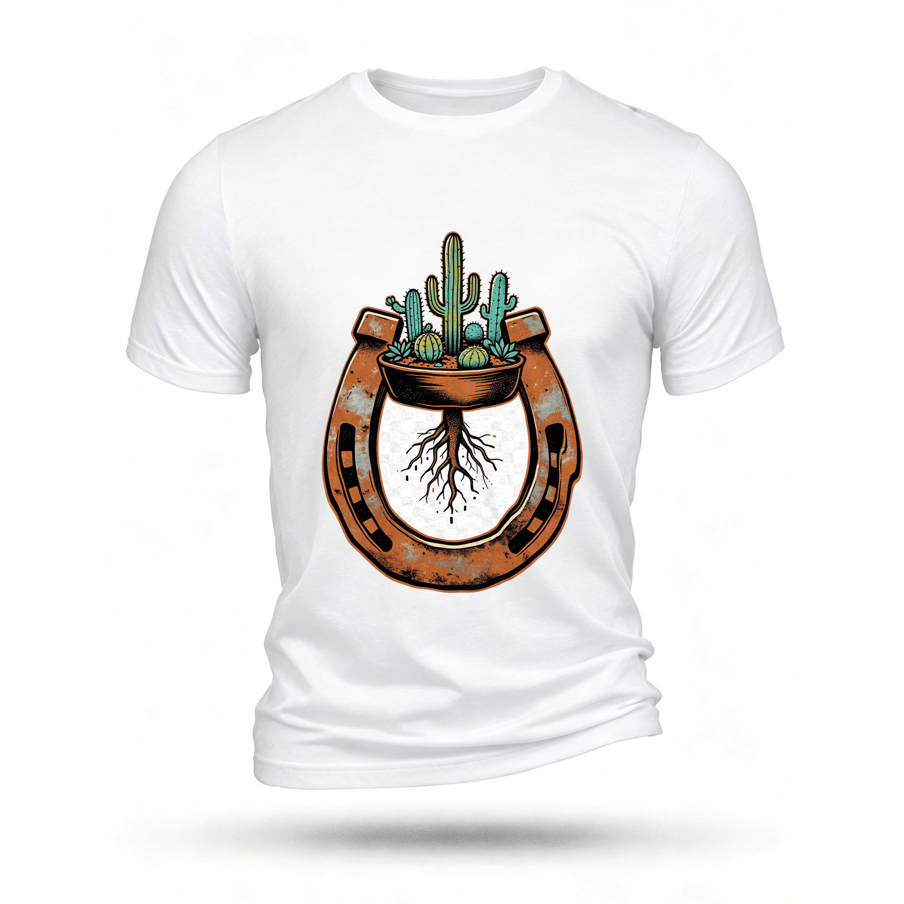 White T-shirt, front print