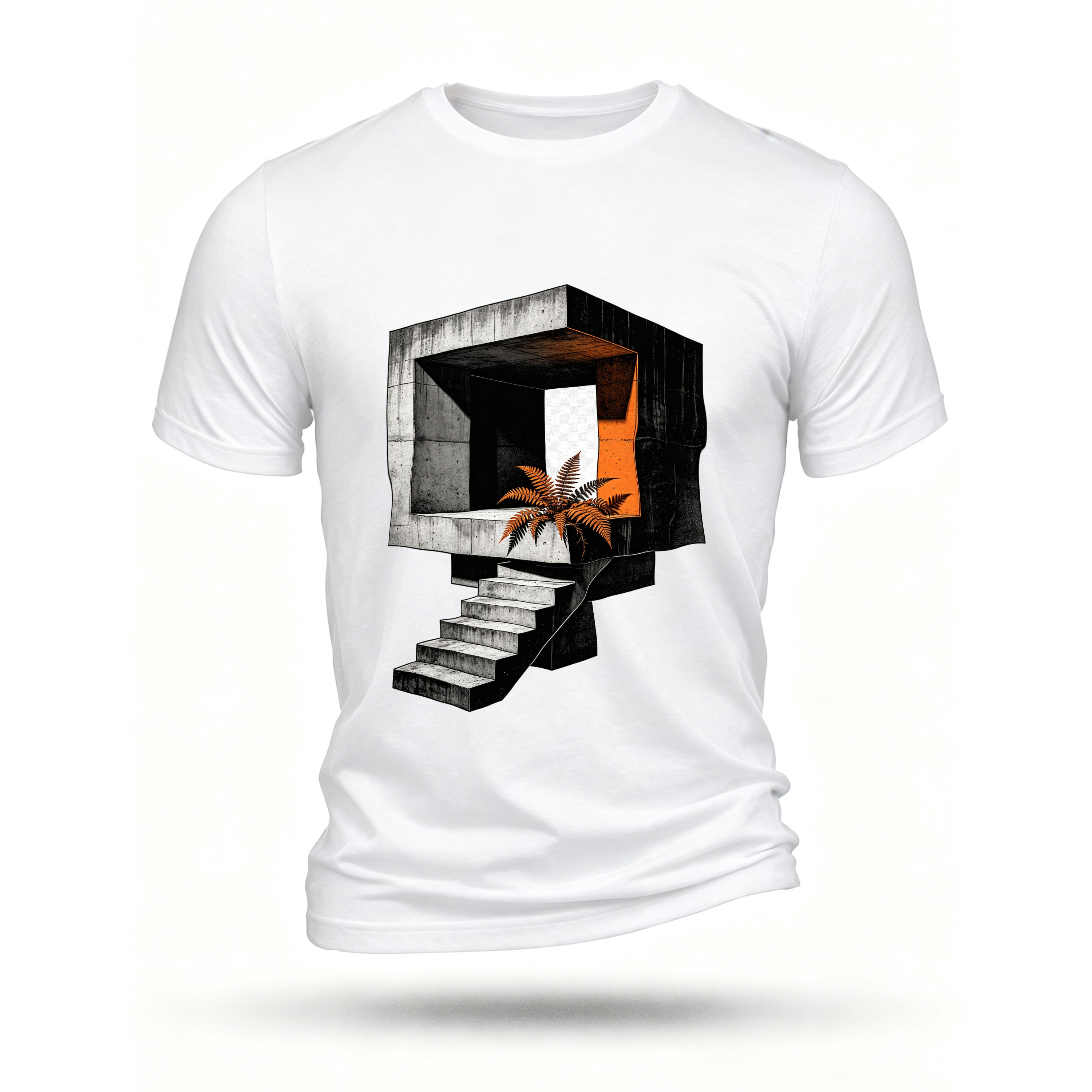 White T-shirt, front print