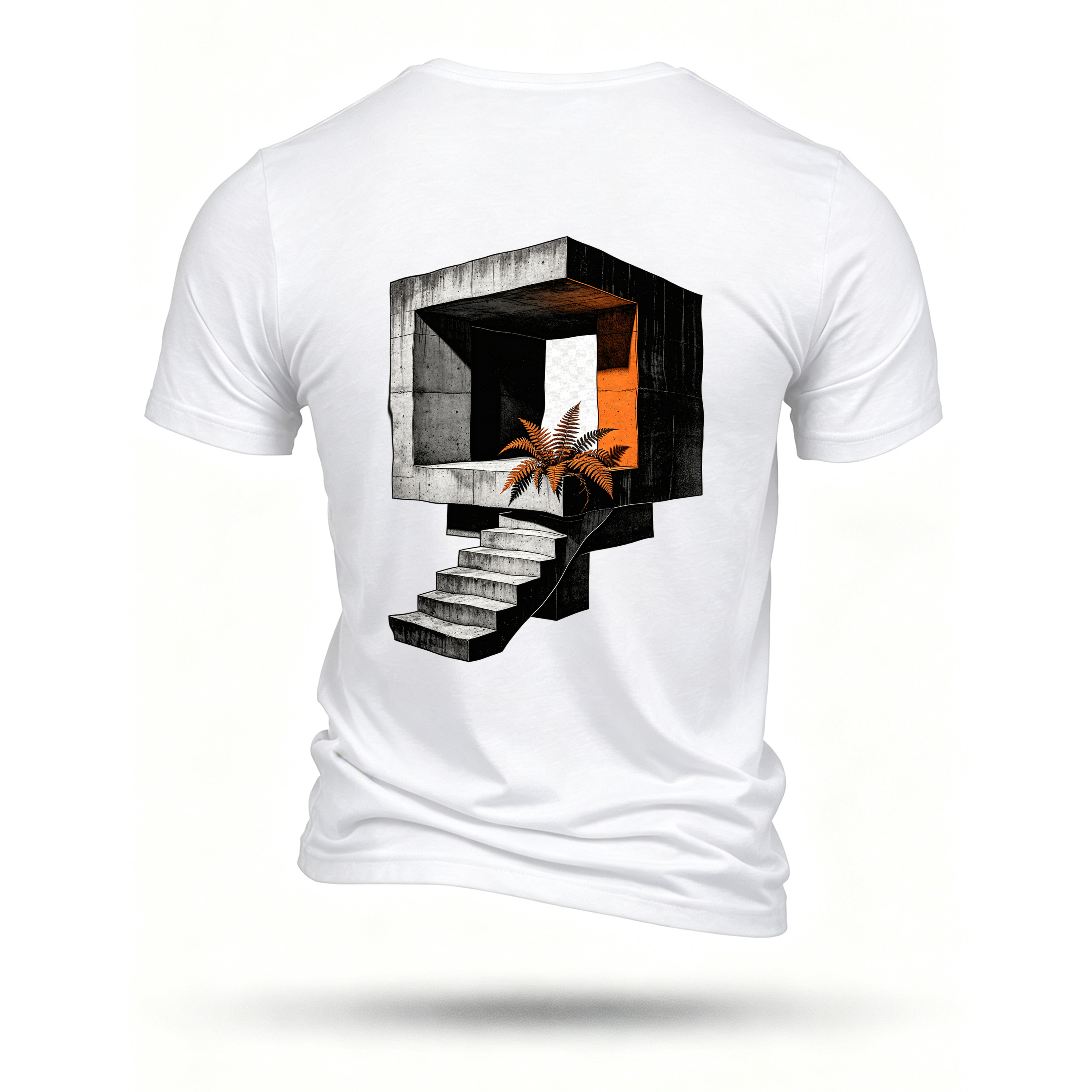 White T-shirt, back print