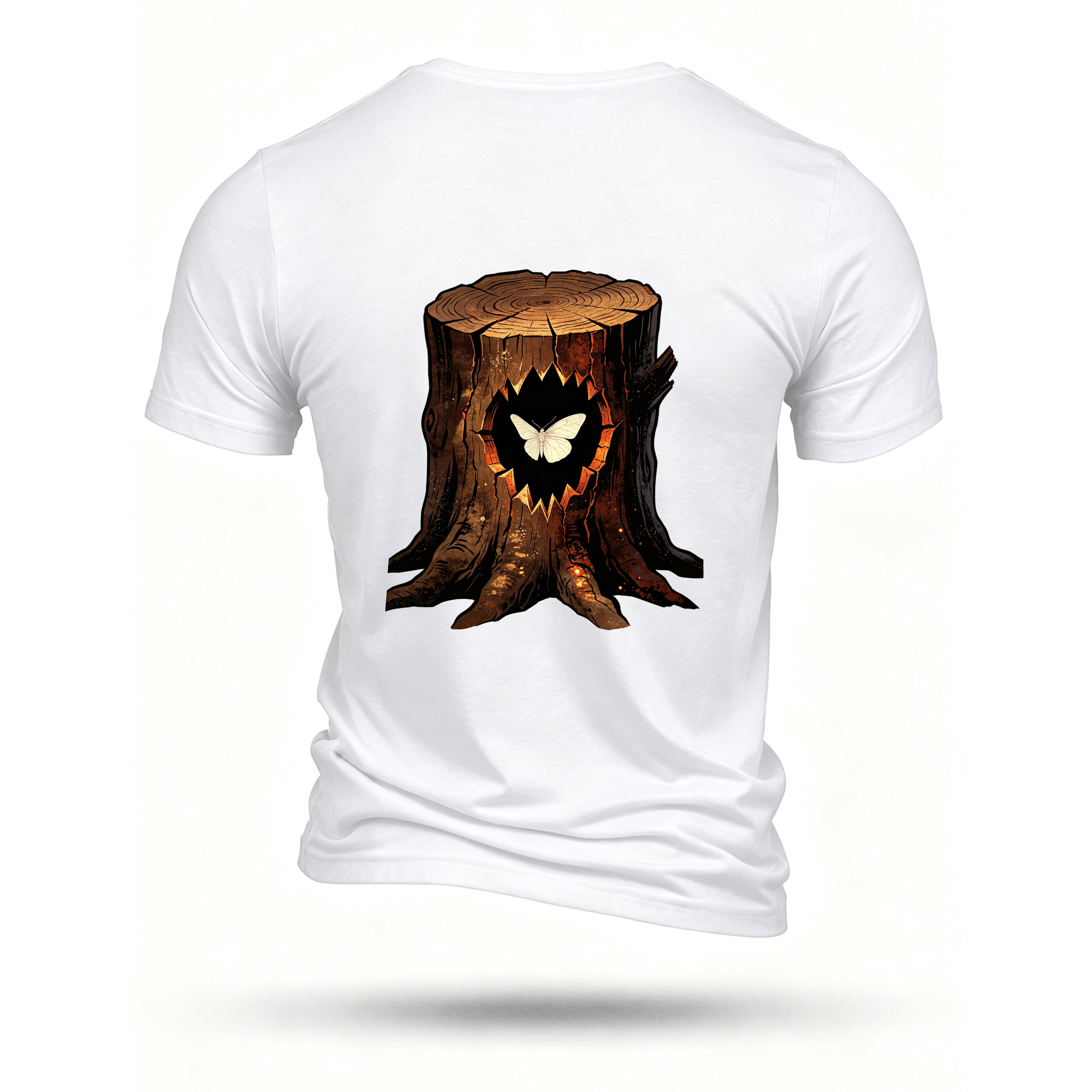 White T-shirt, back print