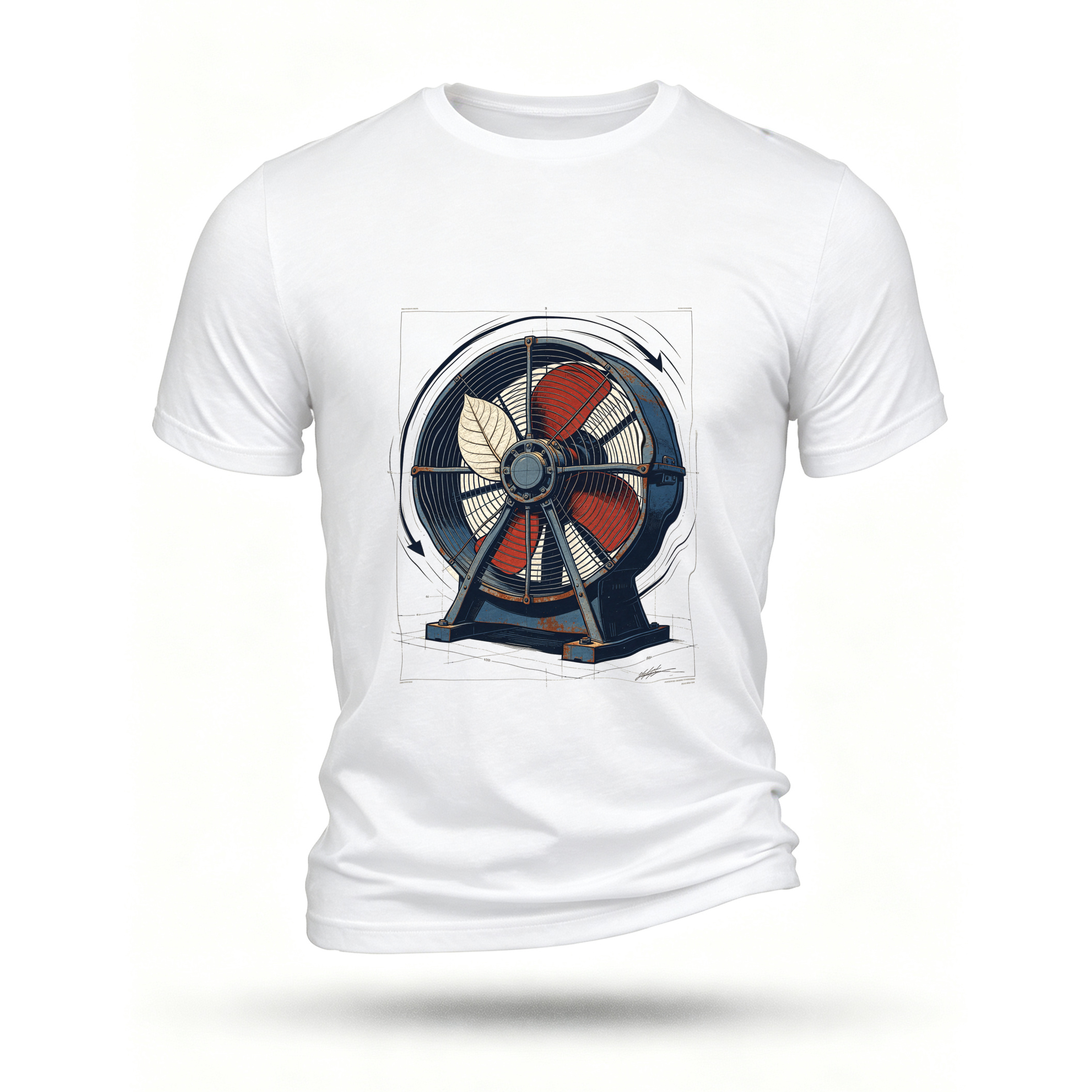 White T-shirt, front print