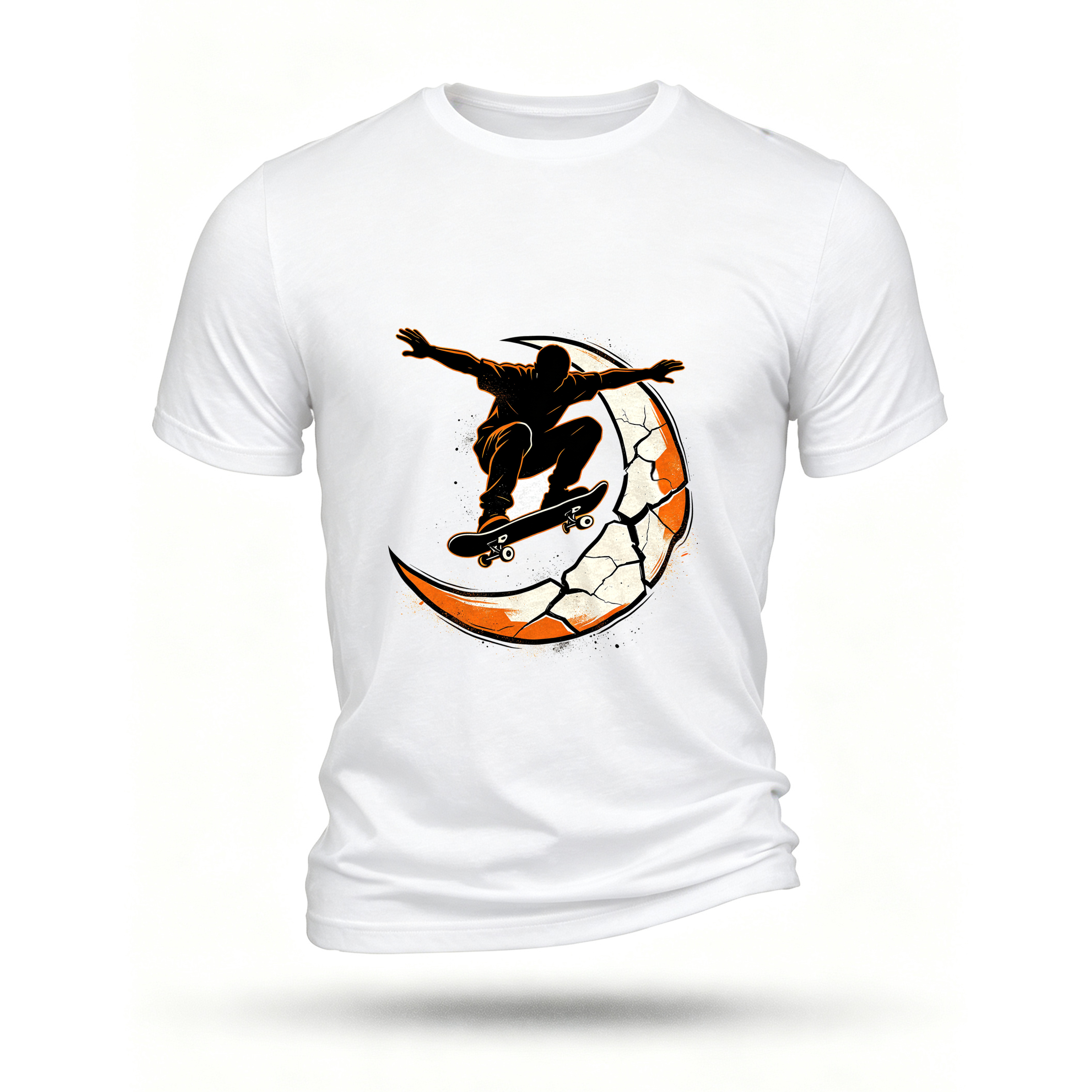 White T-shirt, front print