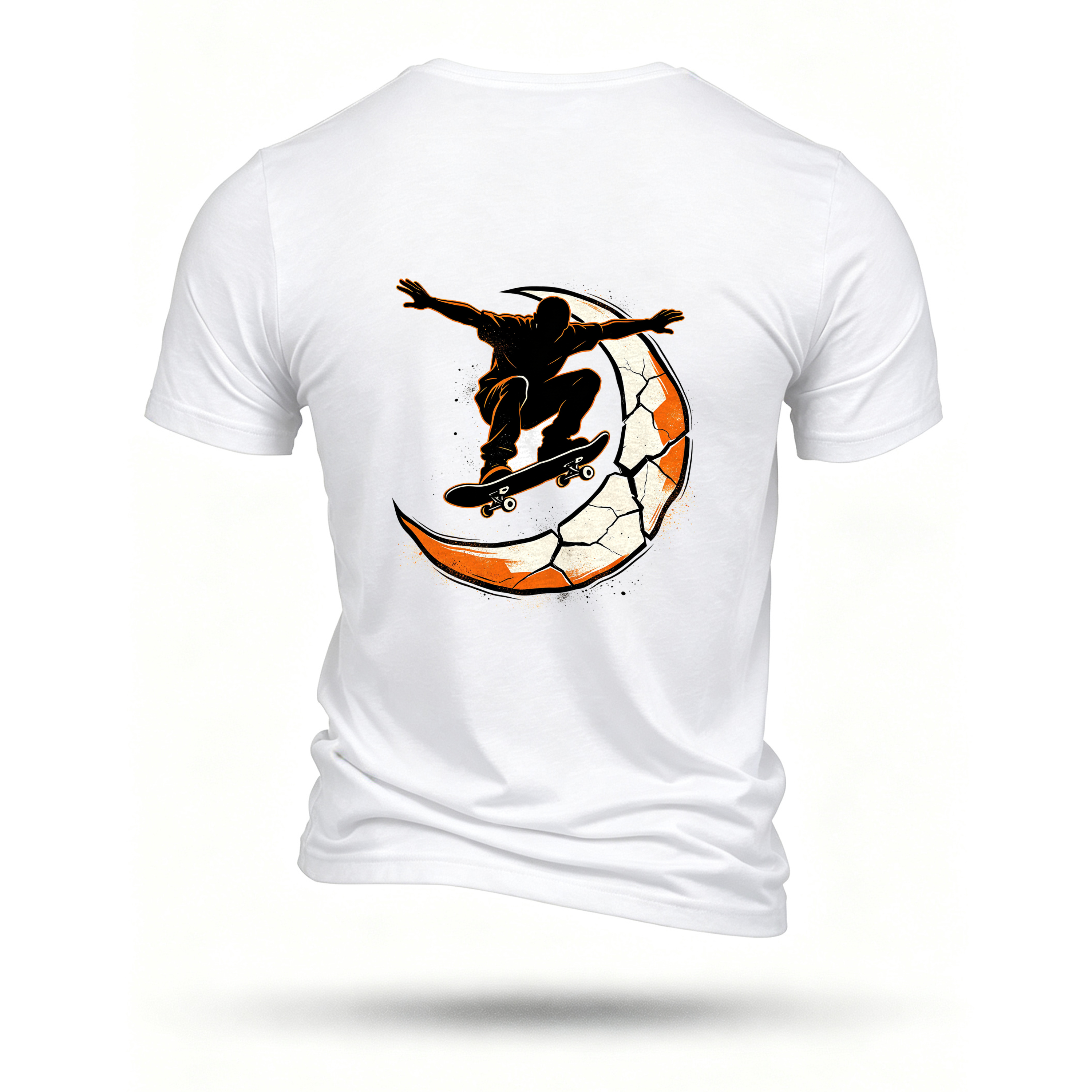 White T-shirt, back print