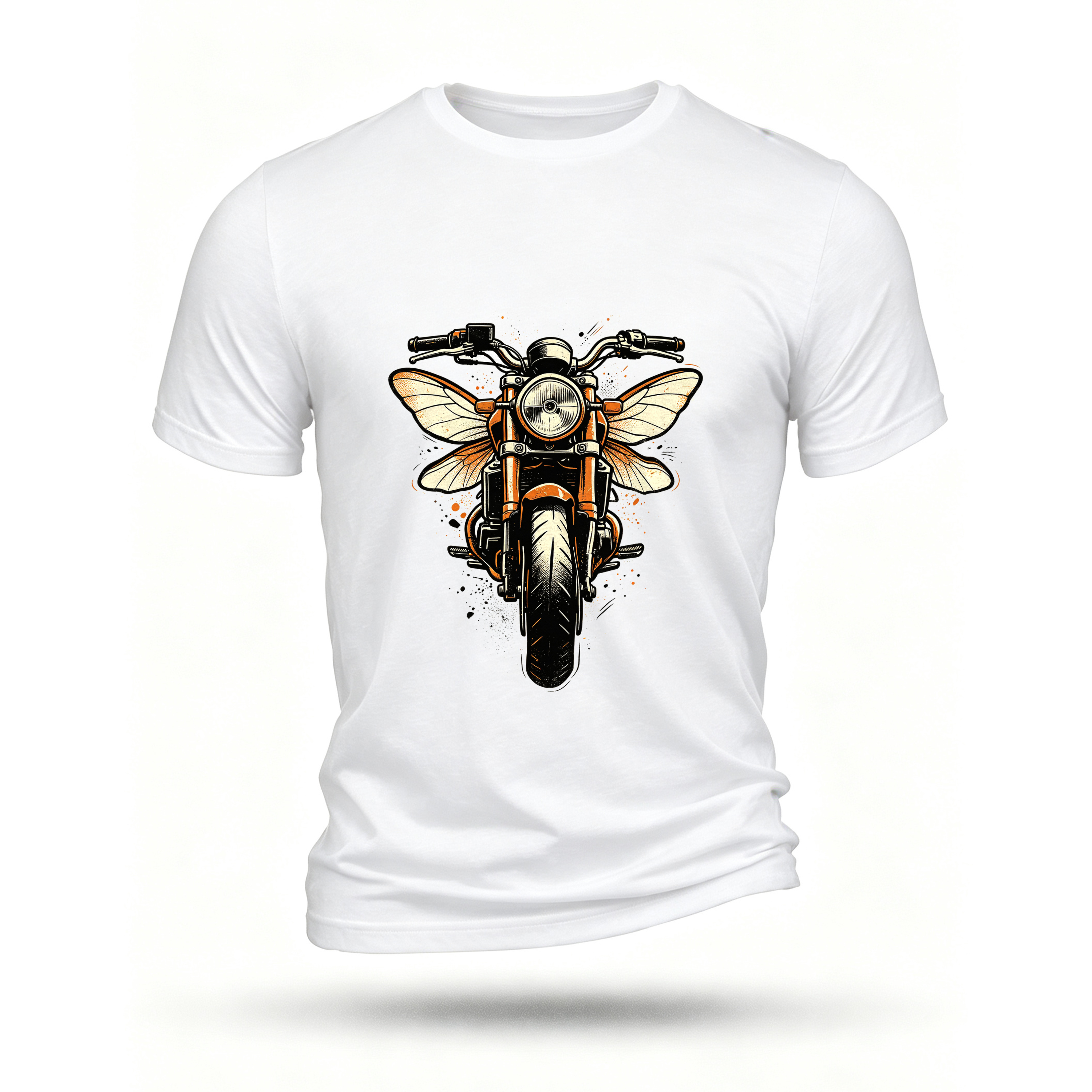 White T-shirt, front print