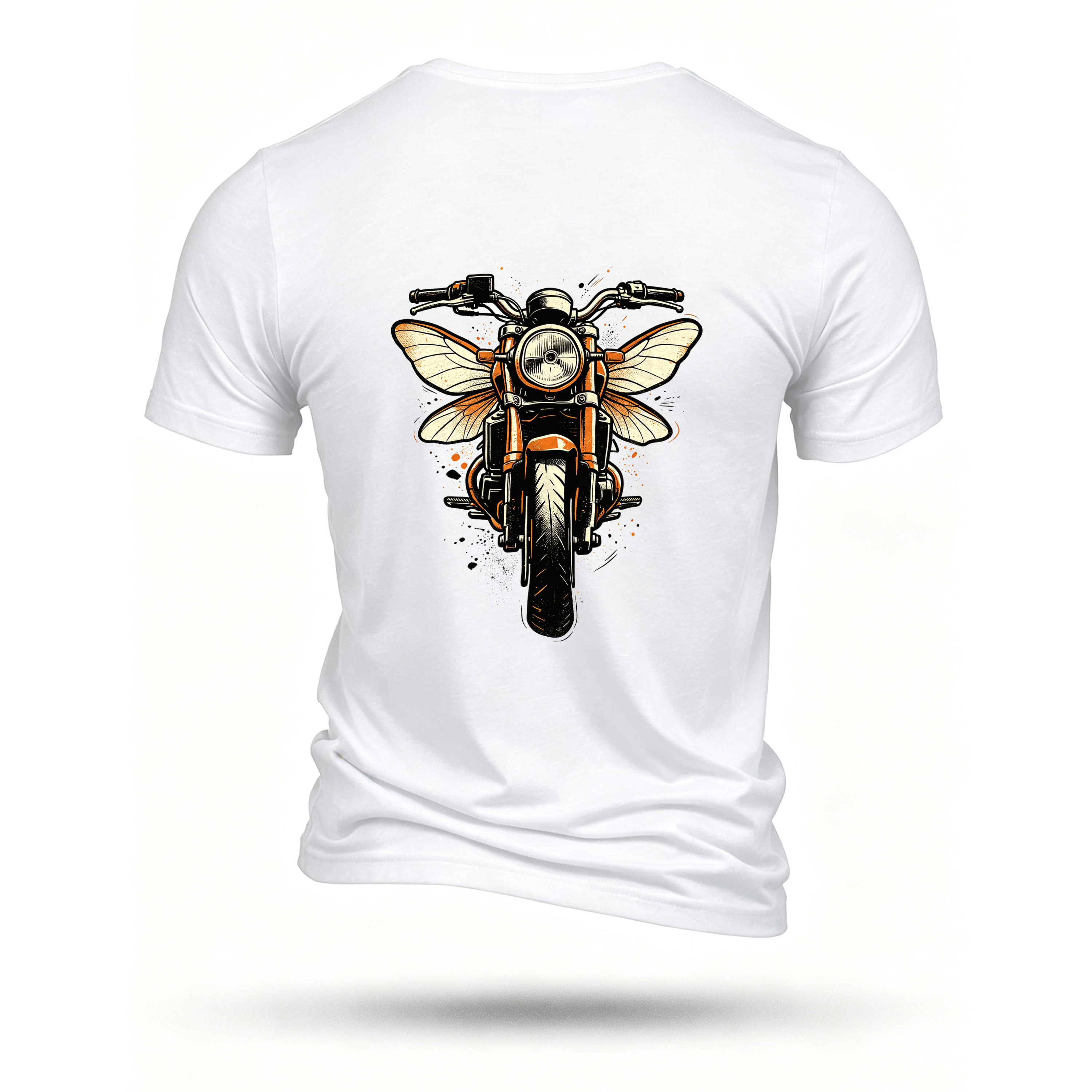 White T-shirt, back print