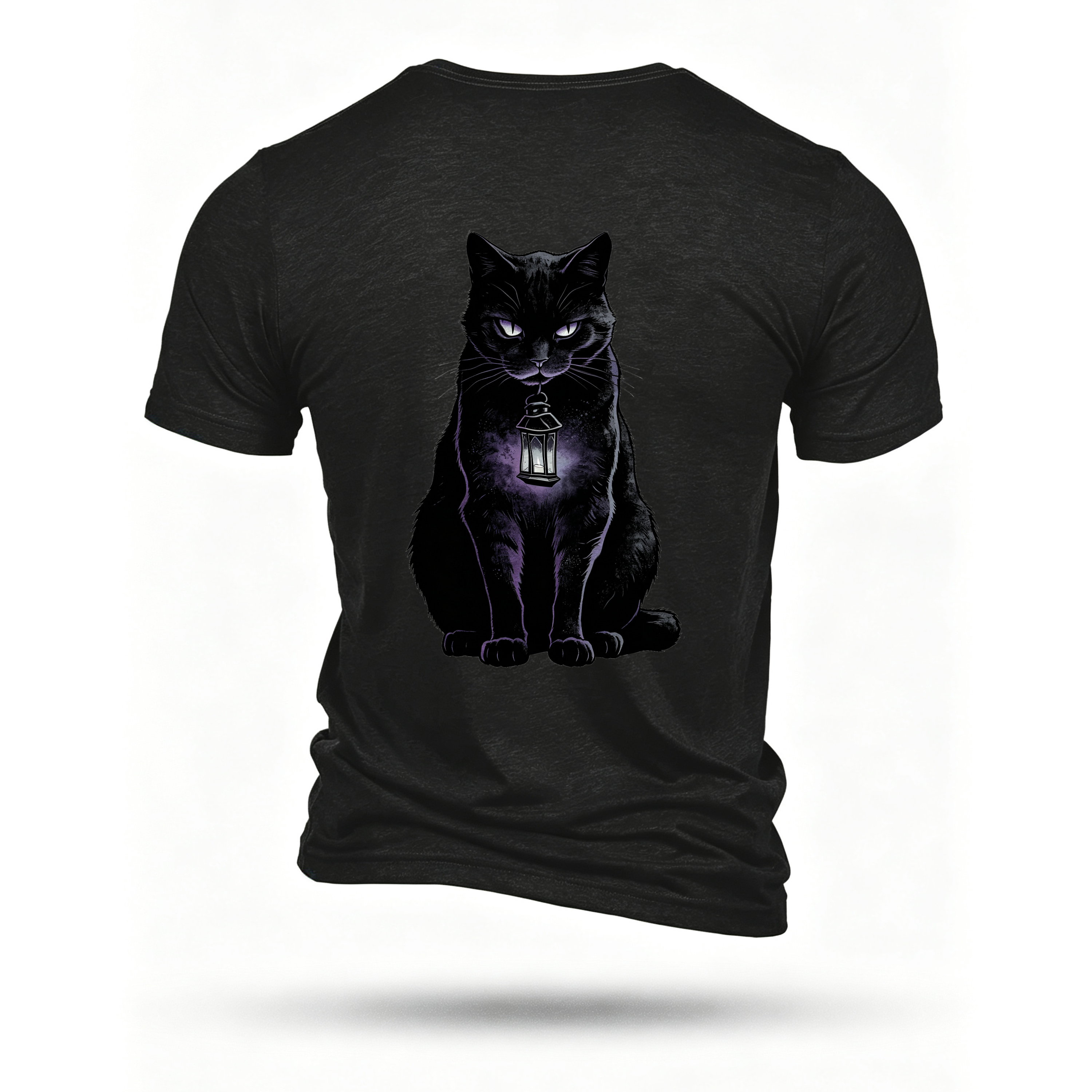 Black T-shirt, back print
