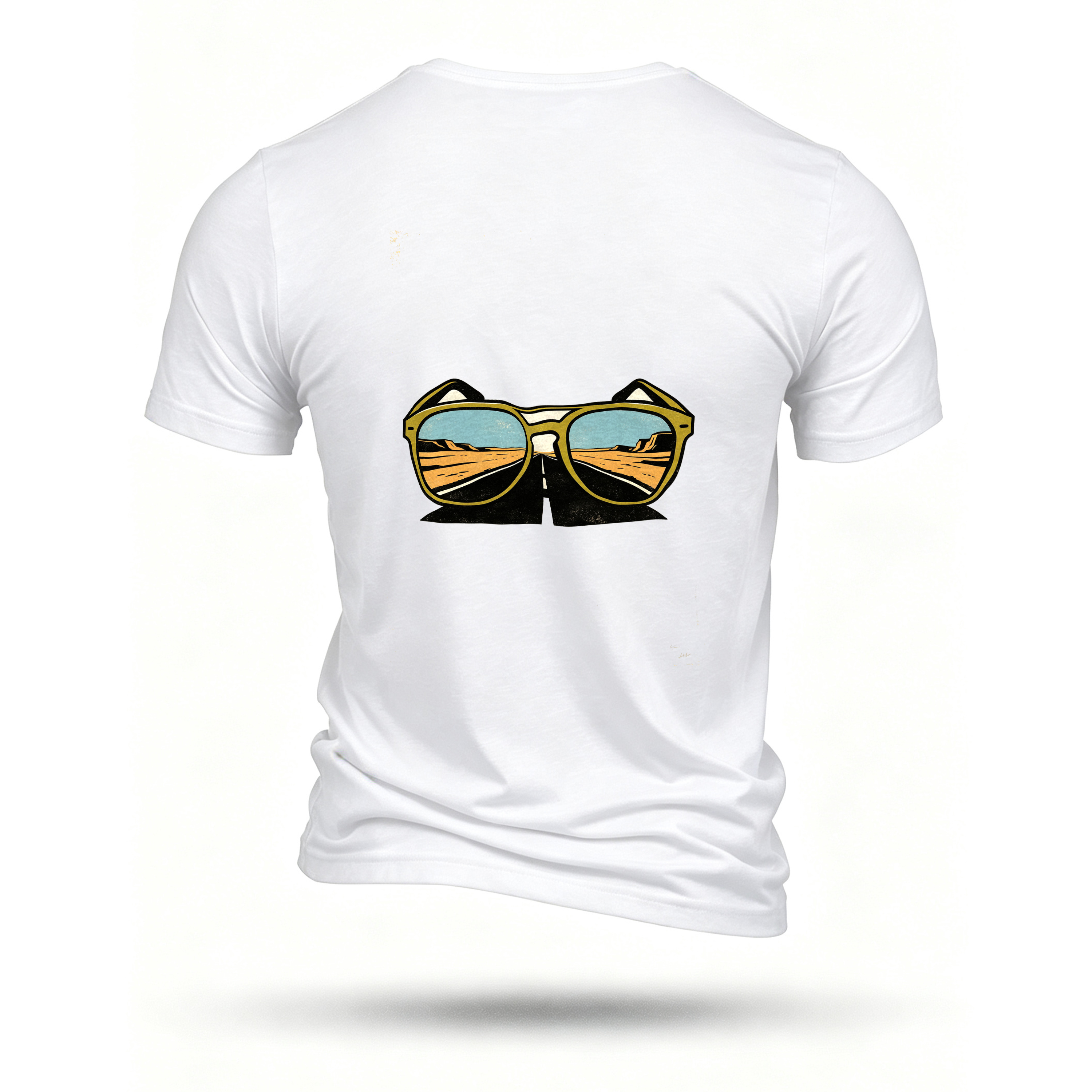 White T-shirt, back print