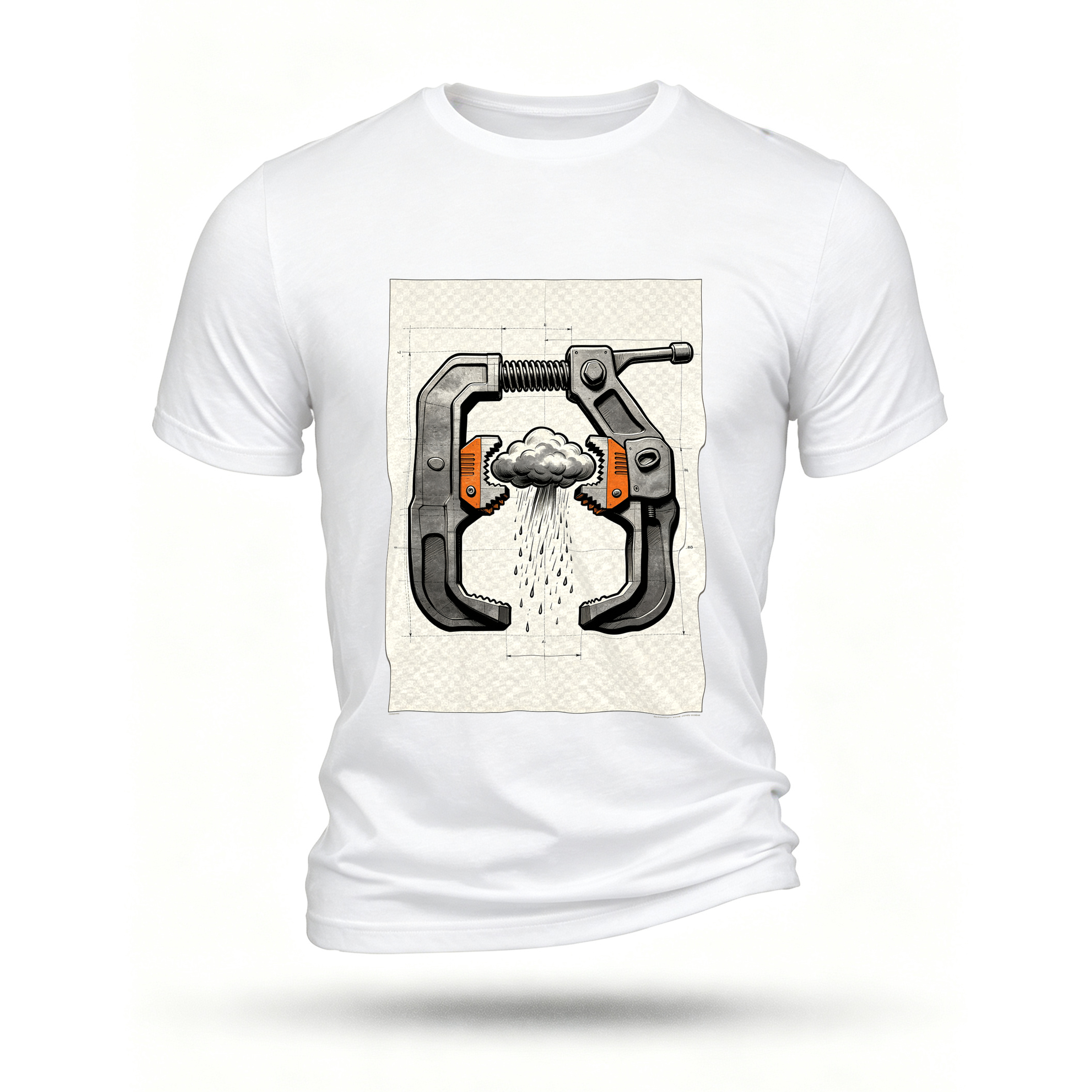 White T-shirt, front print
