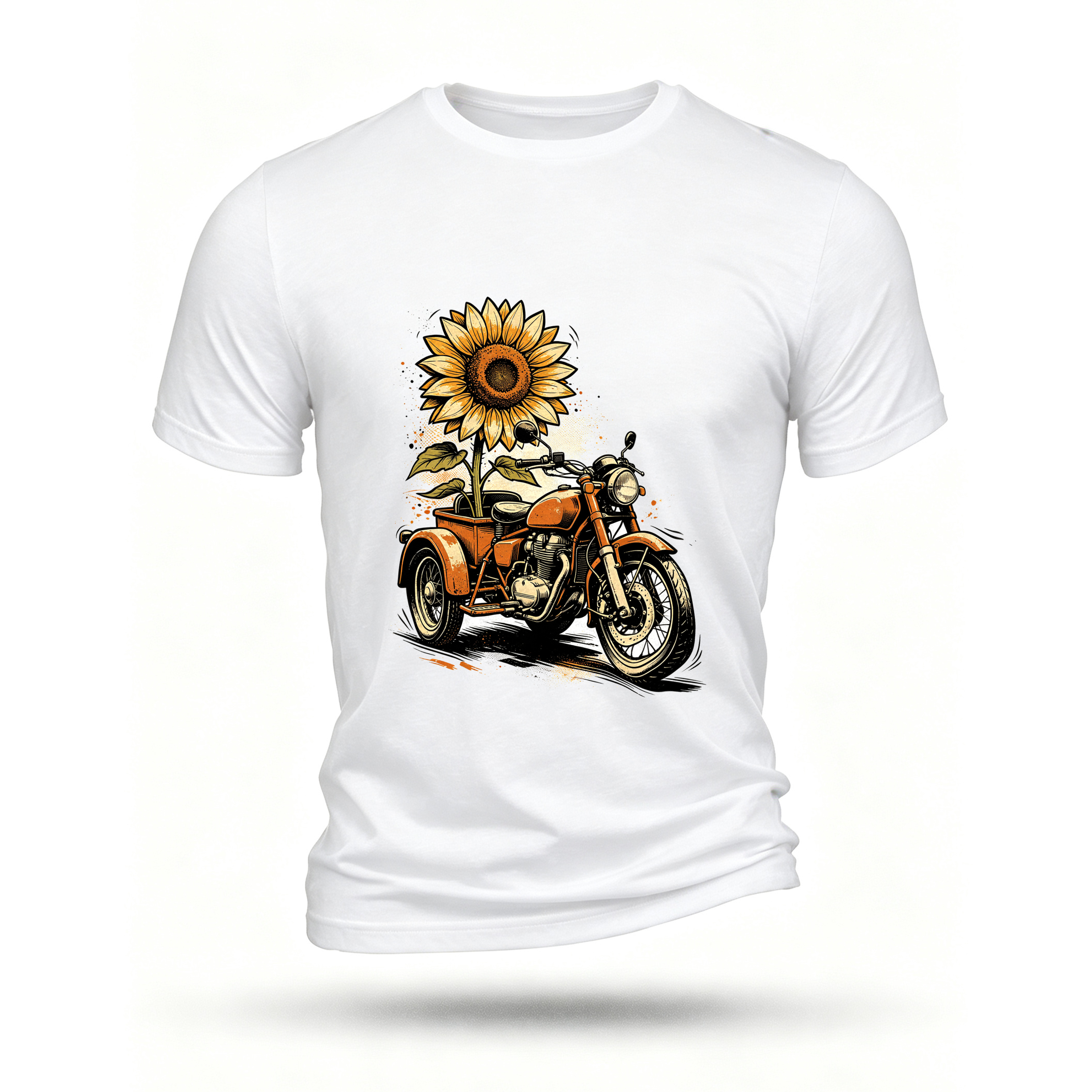 White T-shirt, front print