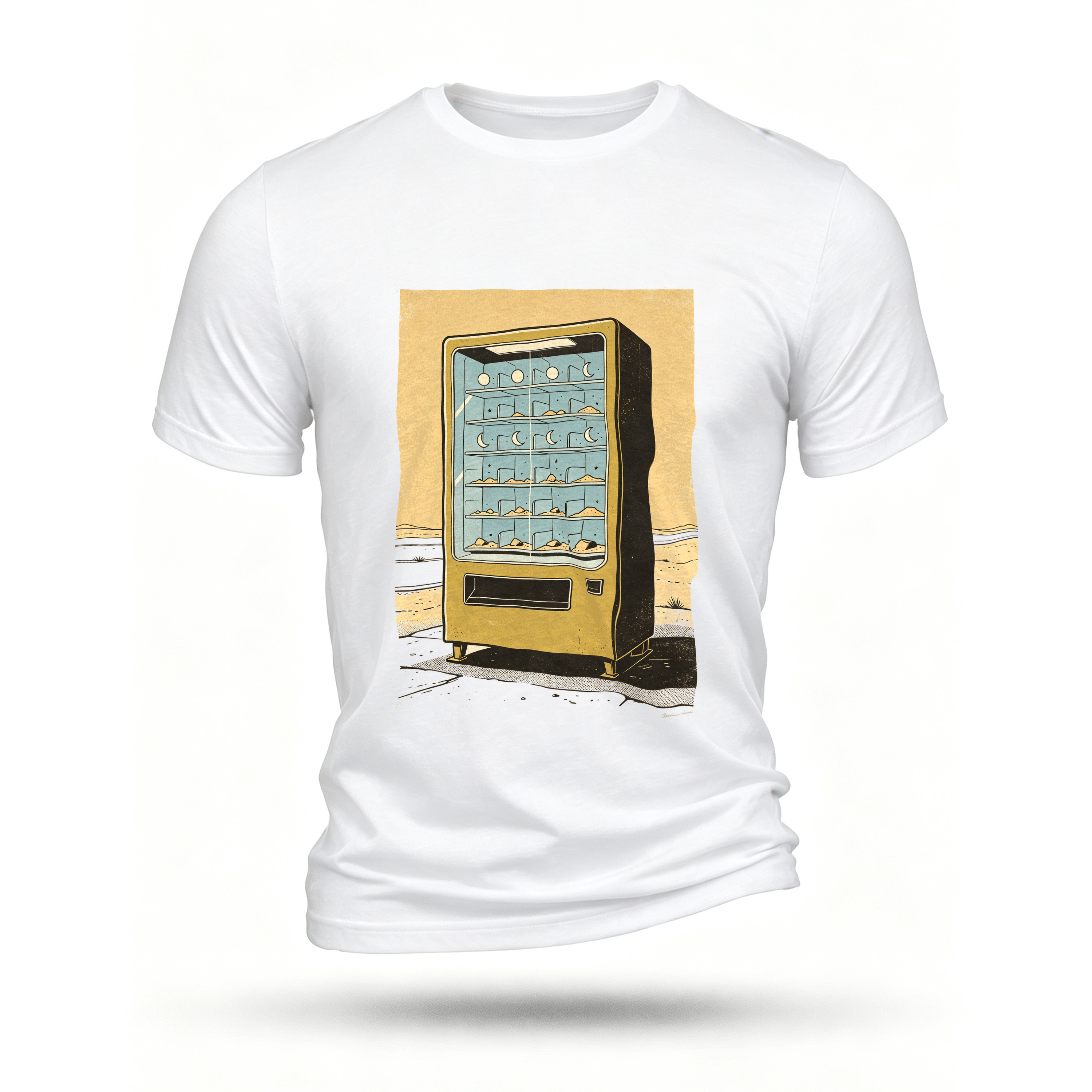 White T-shirt, front print