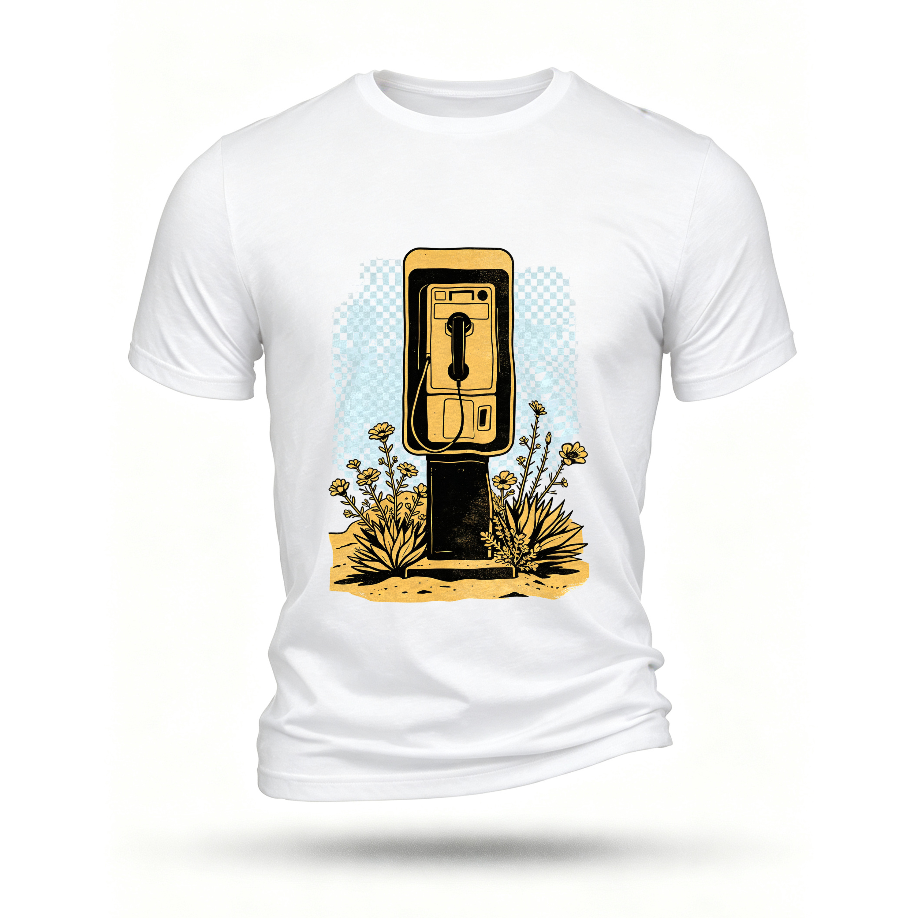 White T-shirt, front print