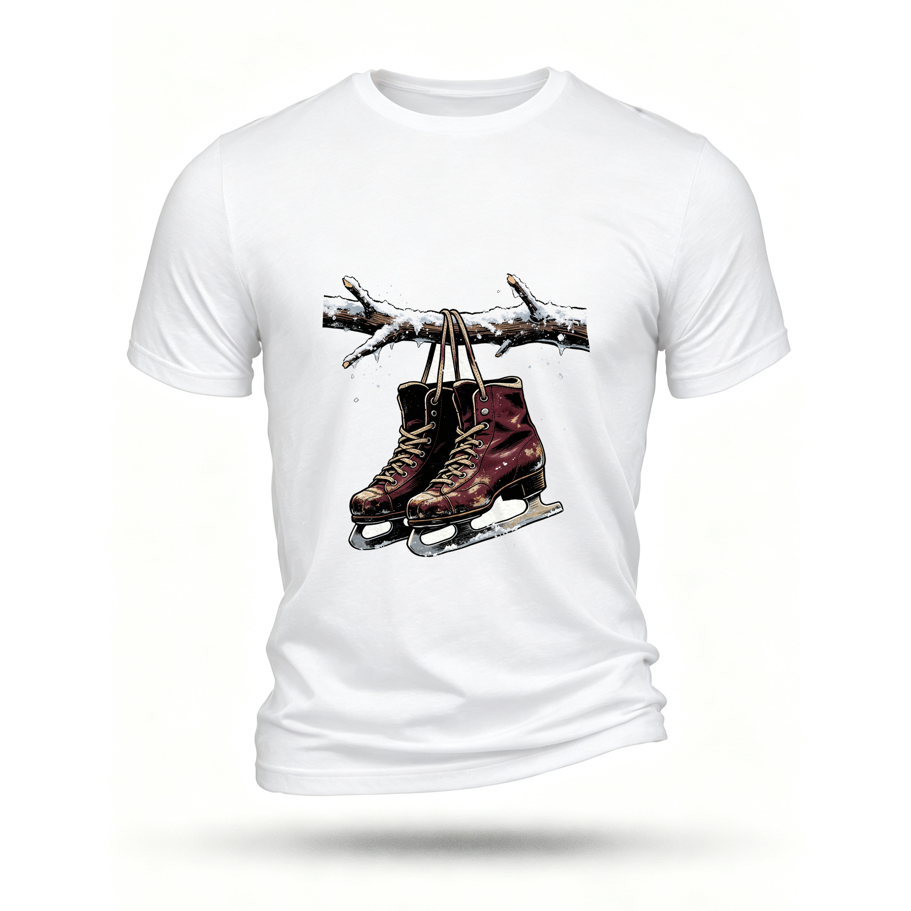 White T-shirt, front print