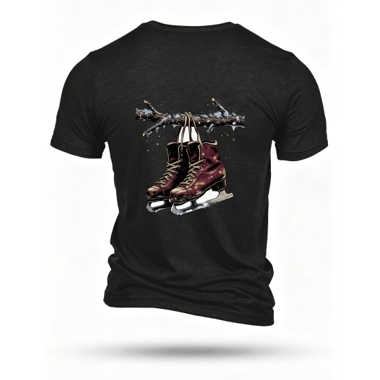 Black T-shirt, back print