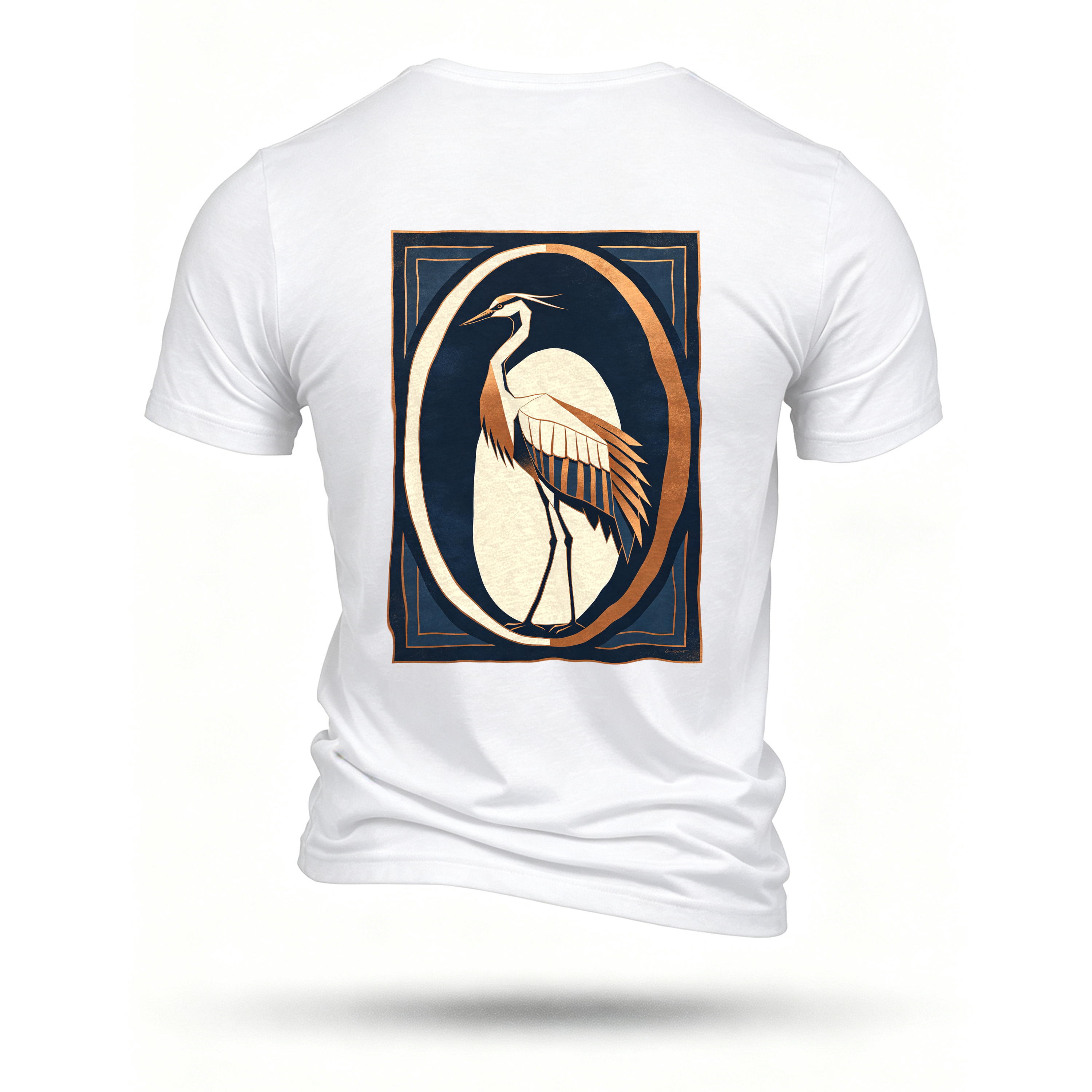 White T-shirt, back print