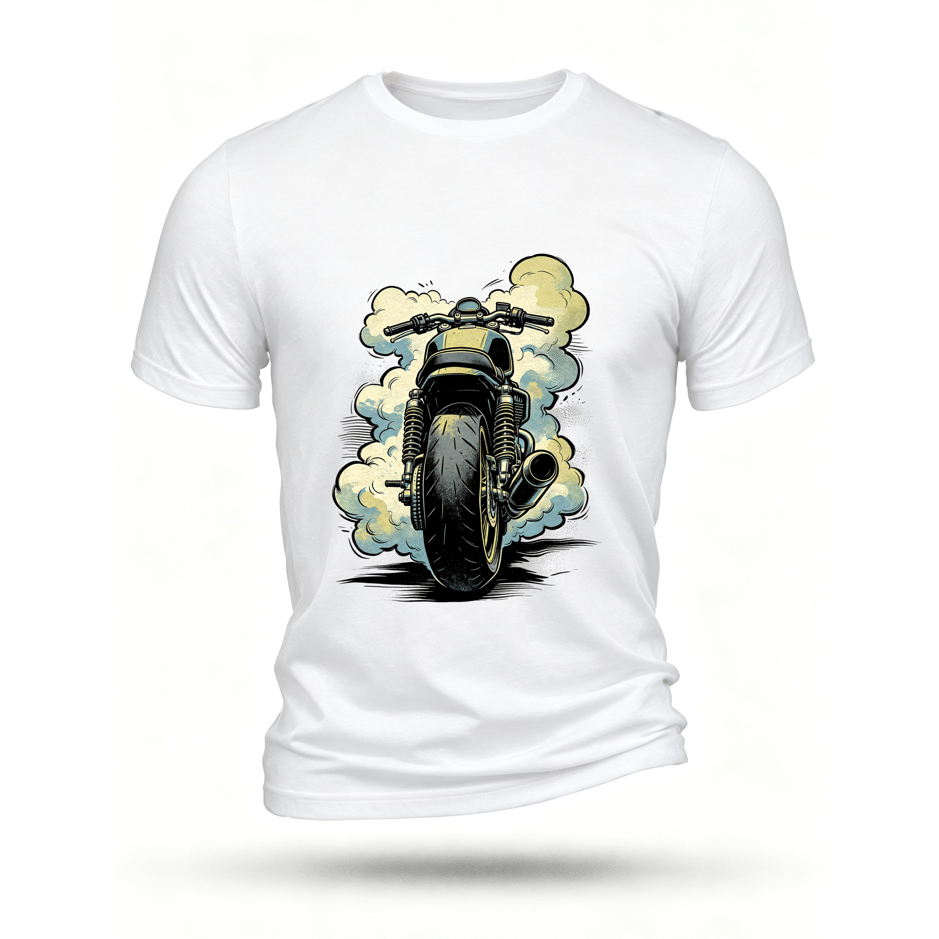 White T-shirt, front print
