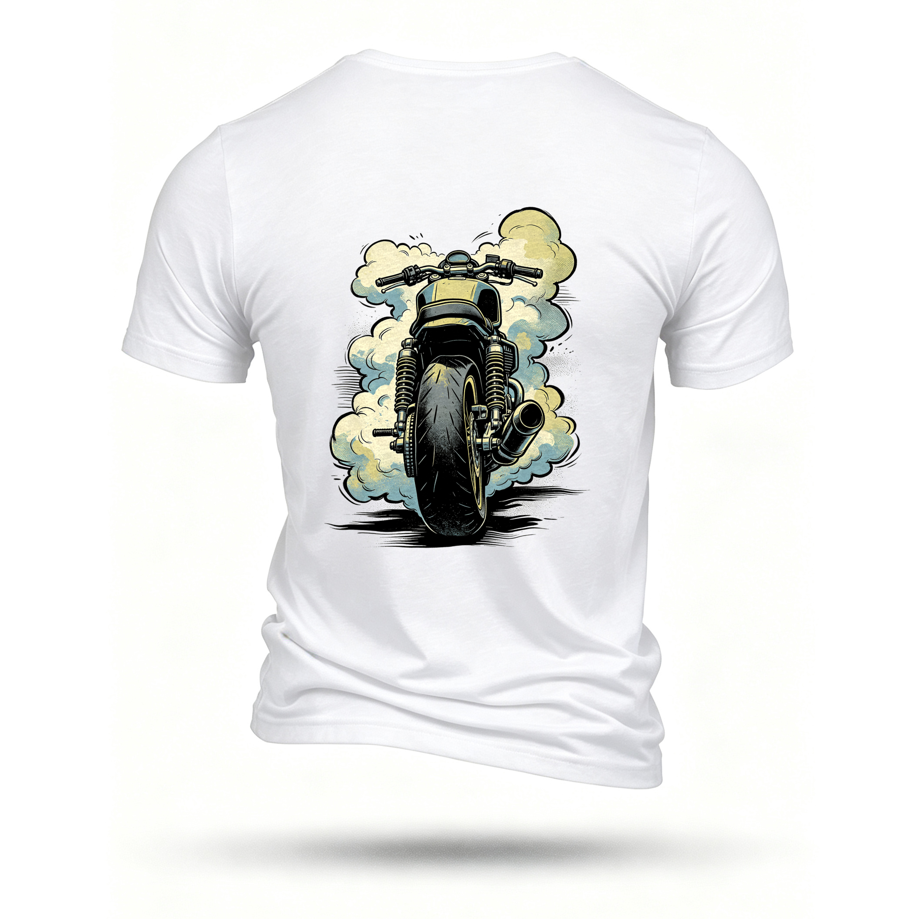 White T-shirt, back print