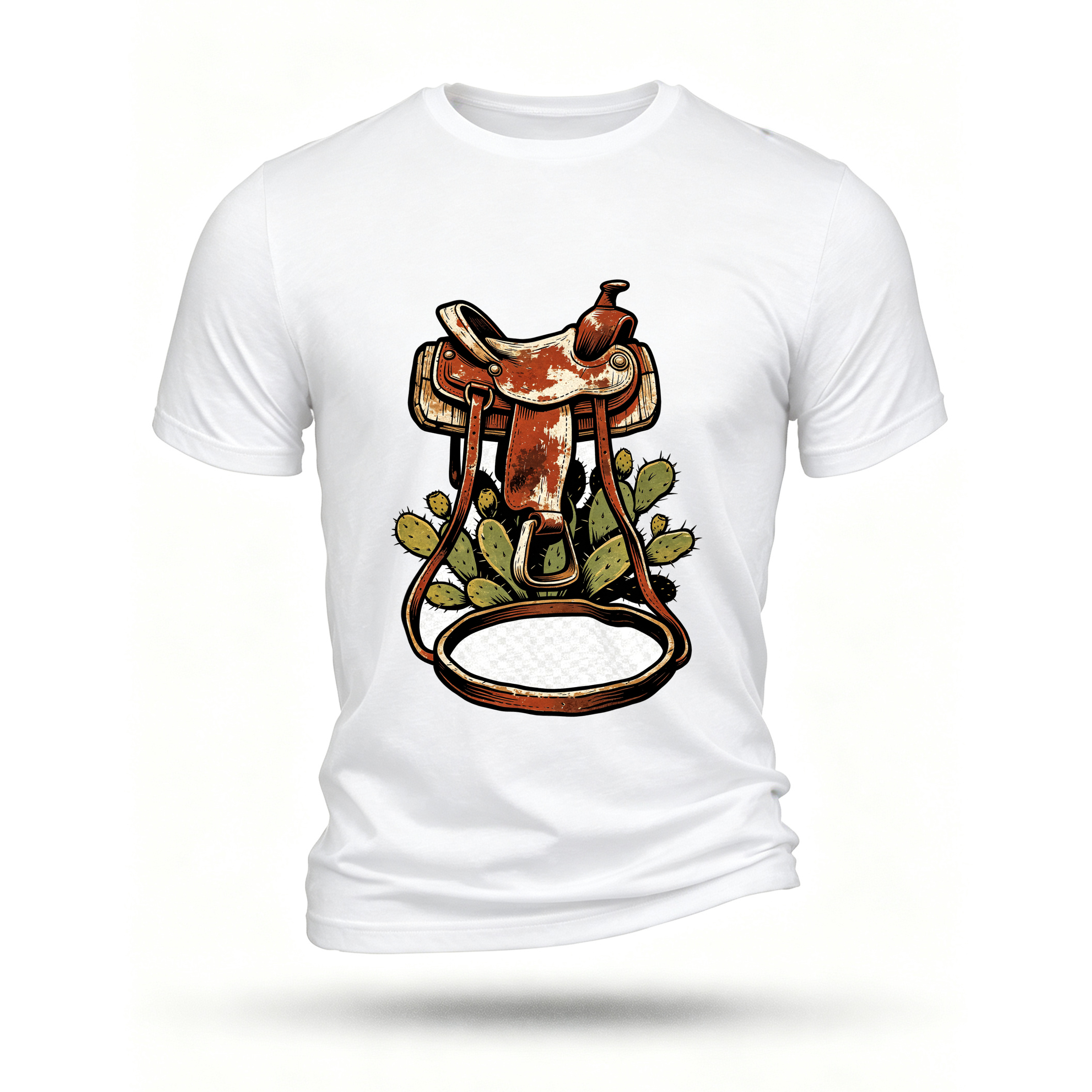 White T-shirt, front print