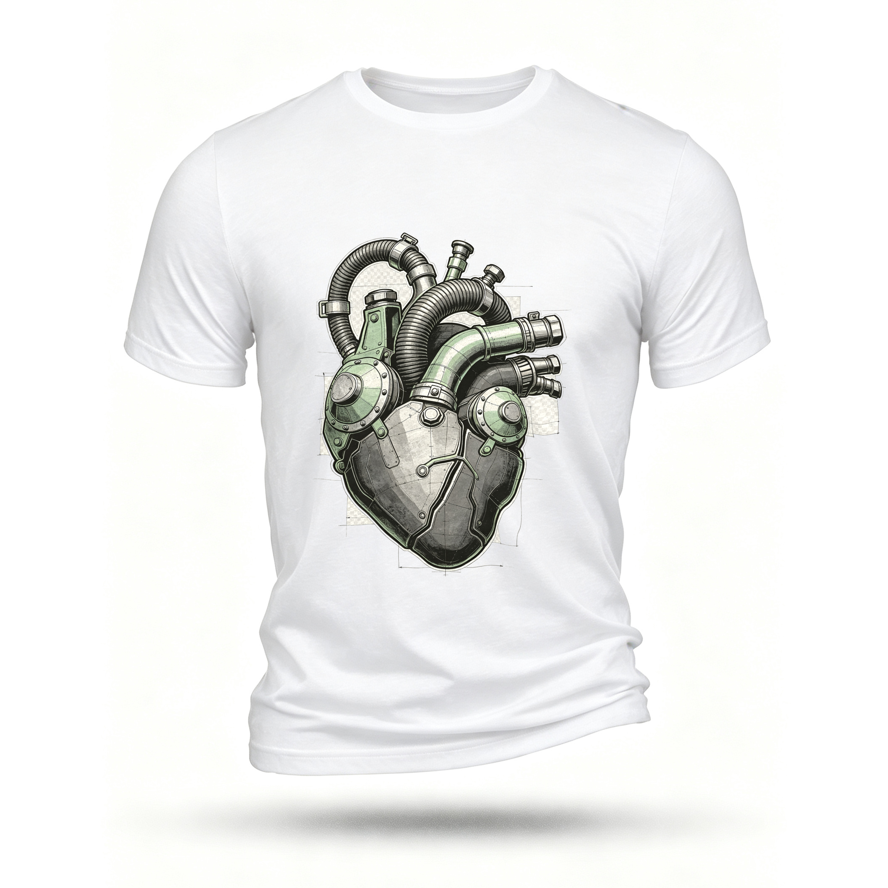 White T-shirt, front print