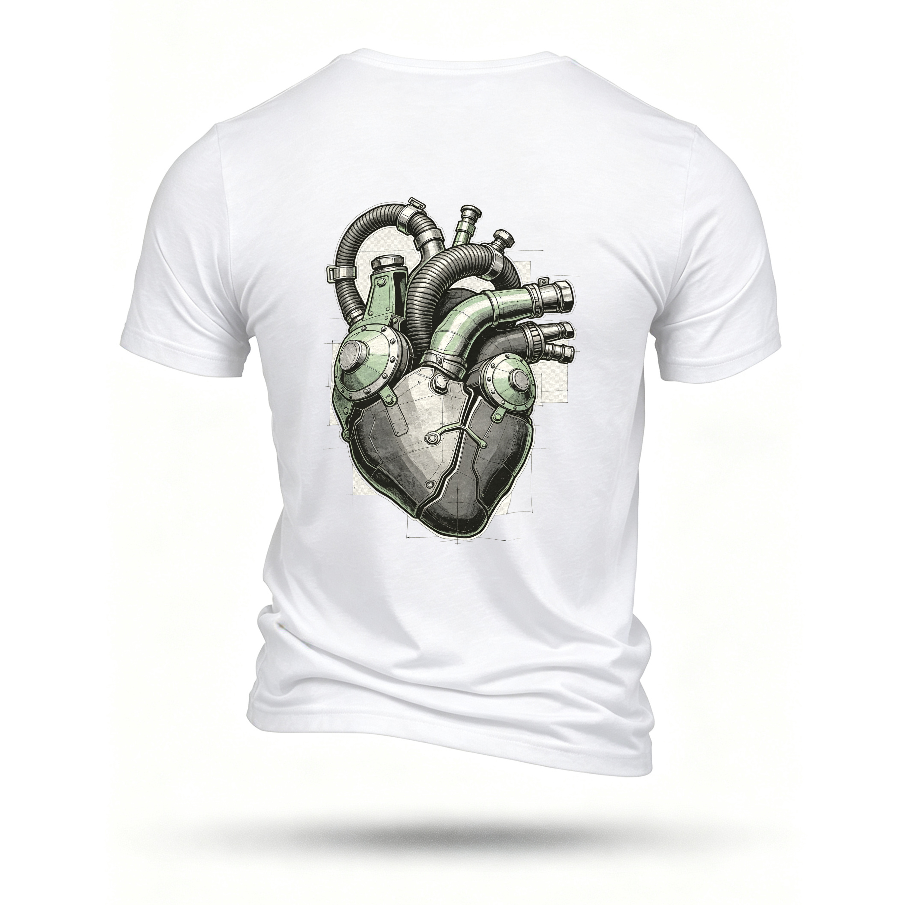White T-shirt, back print