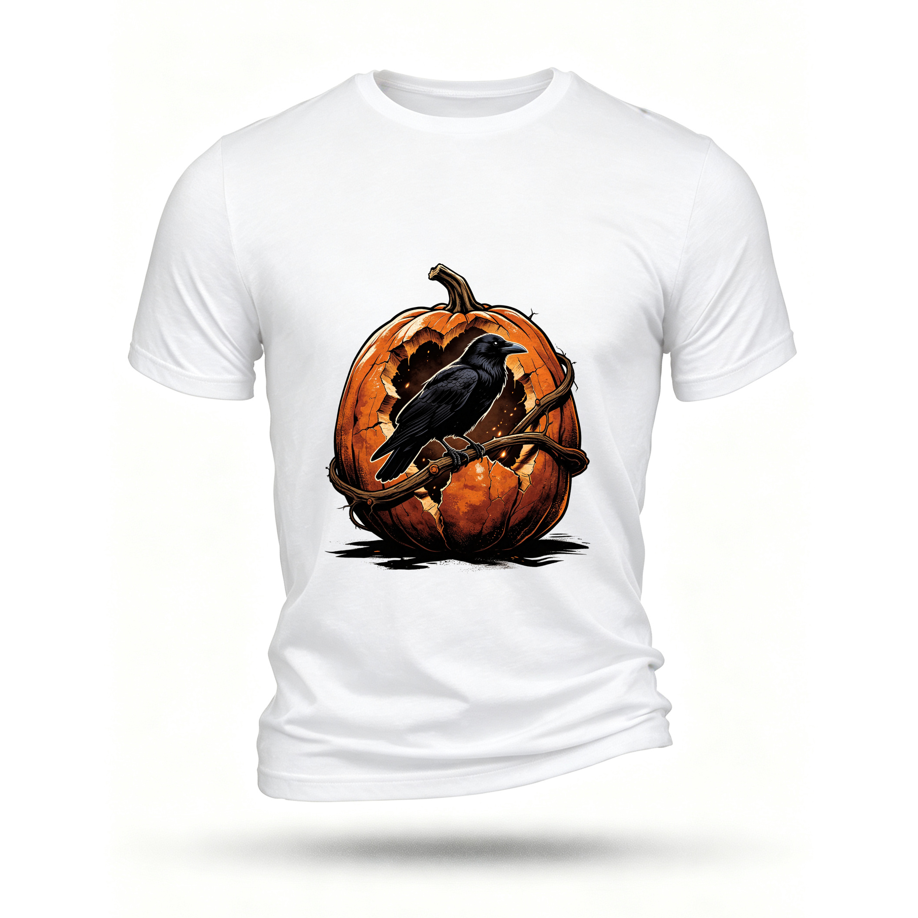 White T-shirt, front print