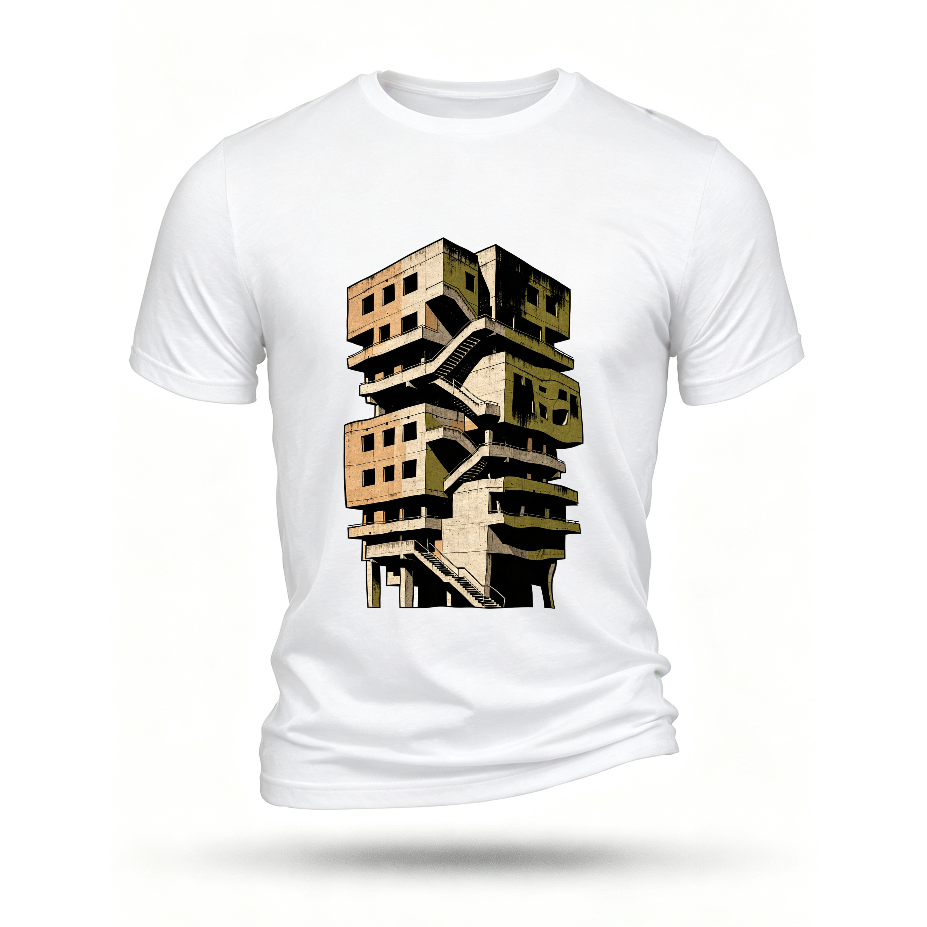 White T-shirt, front print