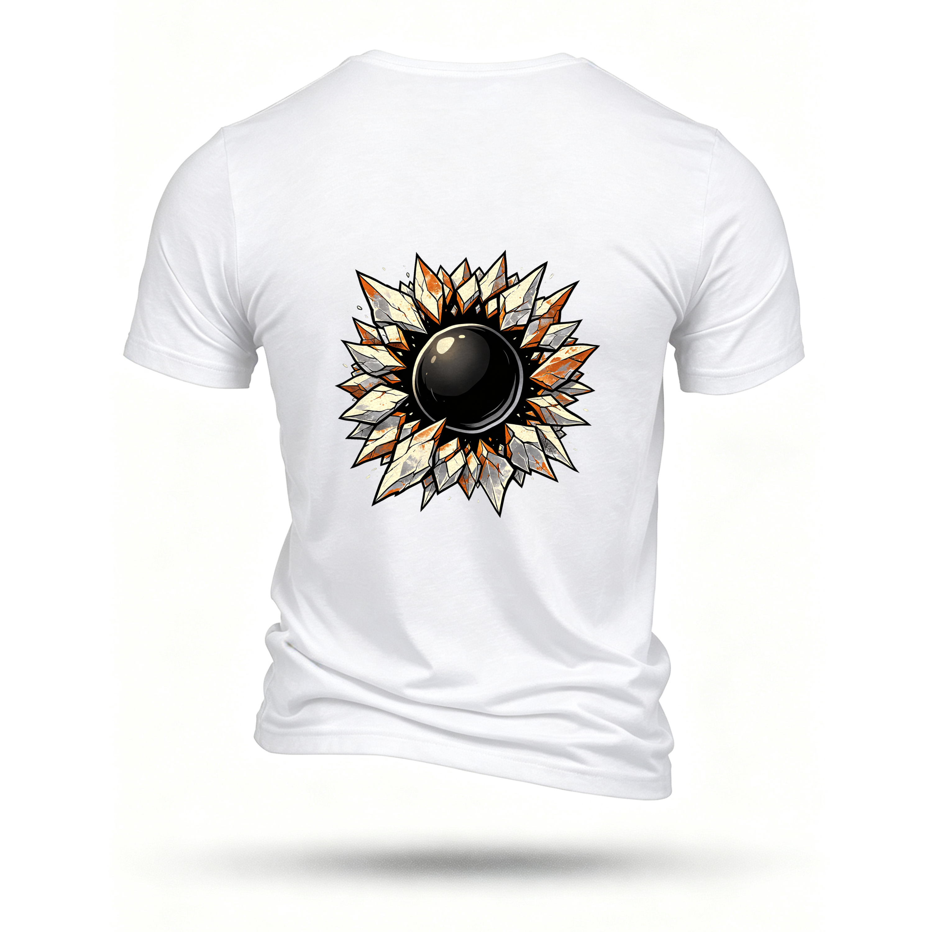 White T-shirt, back print