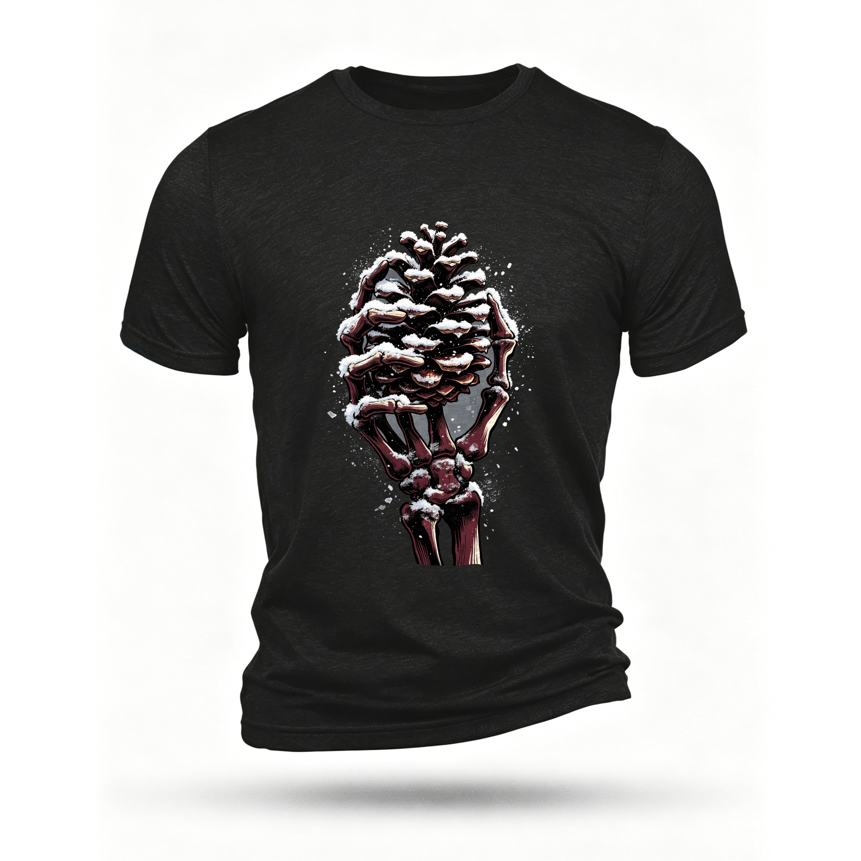 Black T-shirt, front print