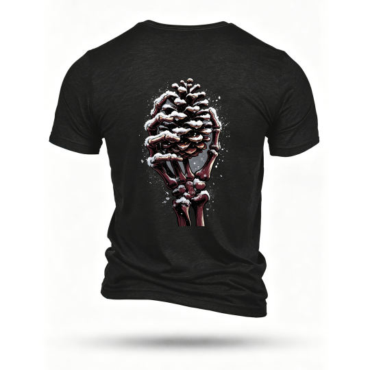 Black T-shirt, back print