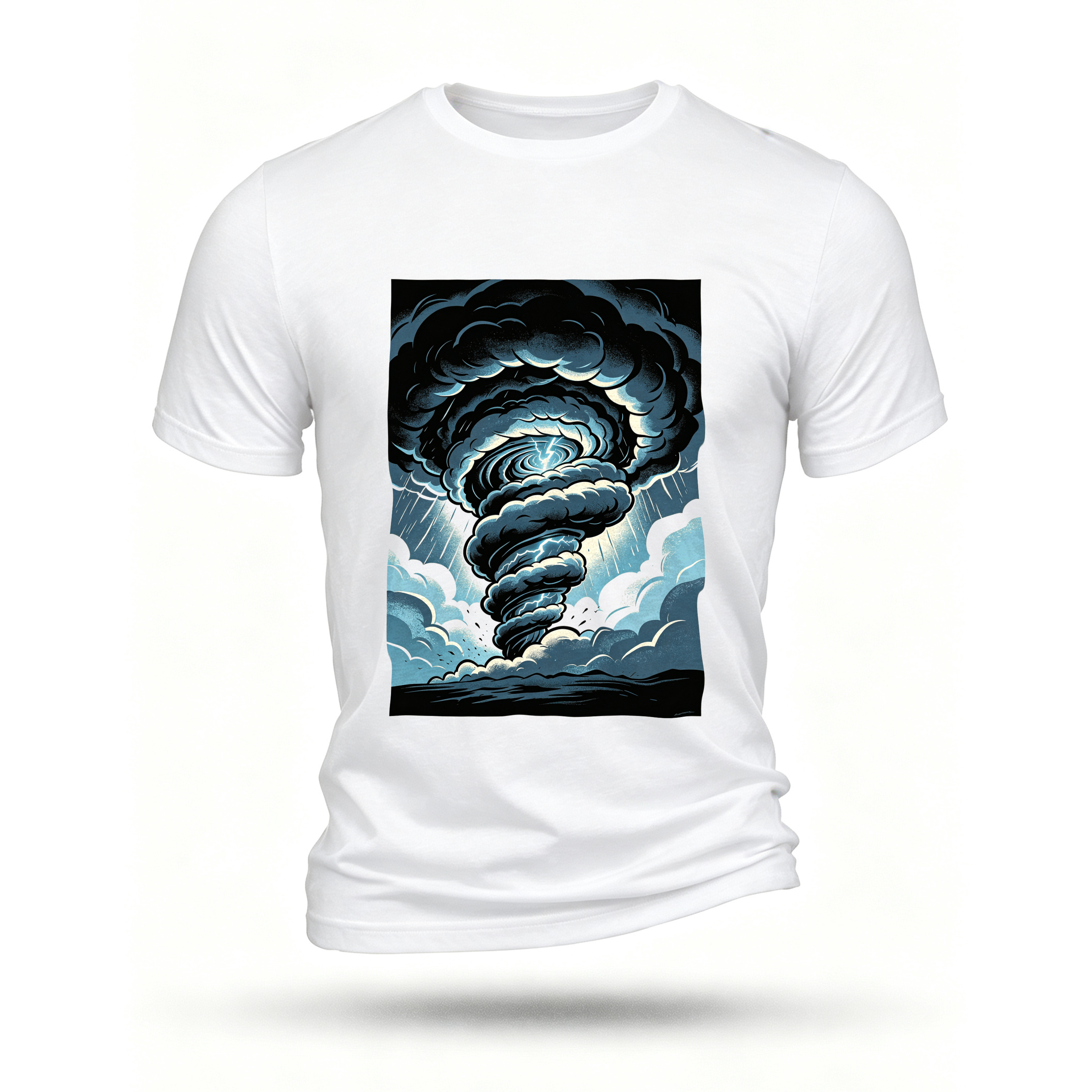 White T-shirt, front print