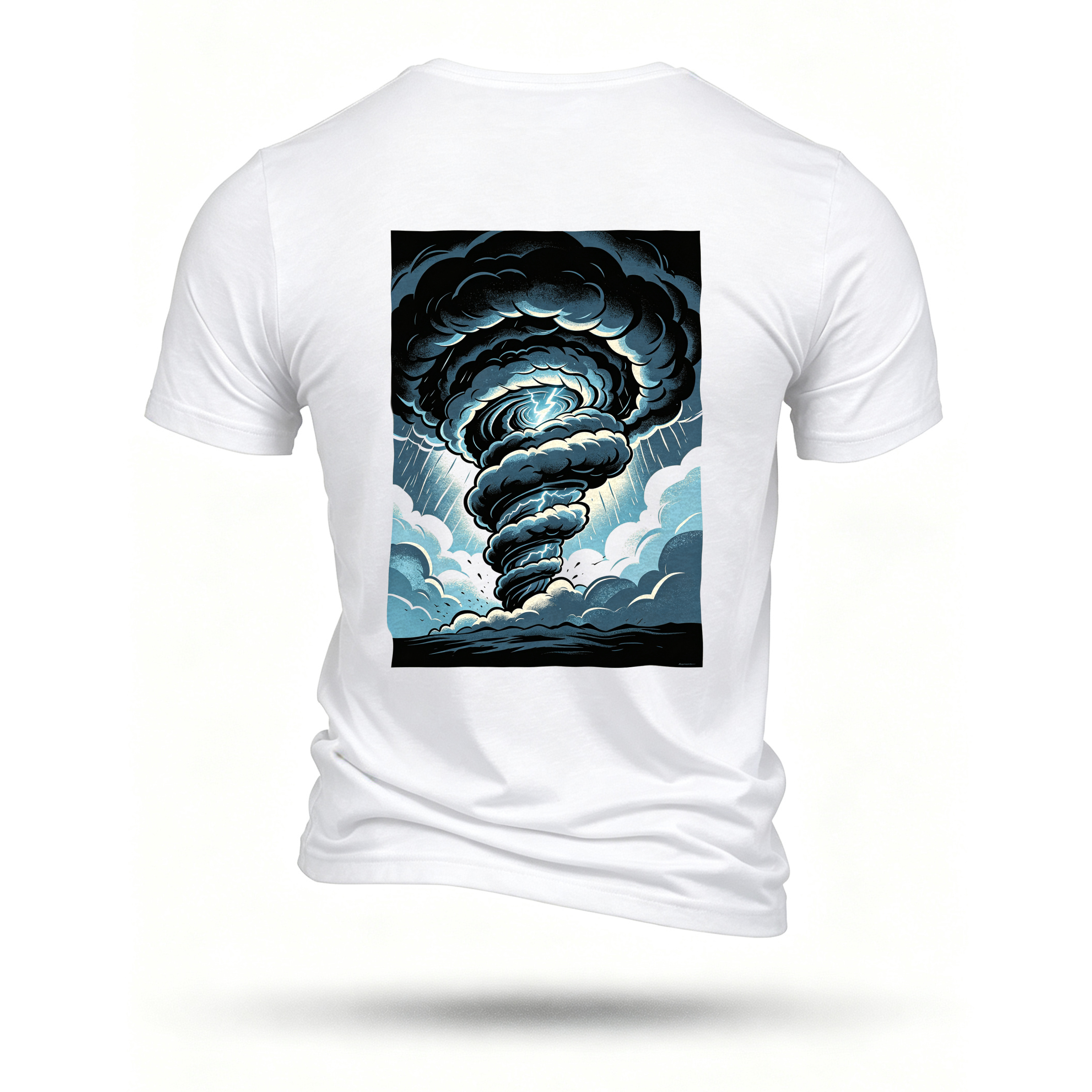 White T-shirt, back print